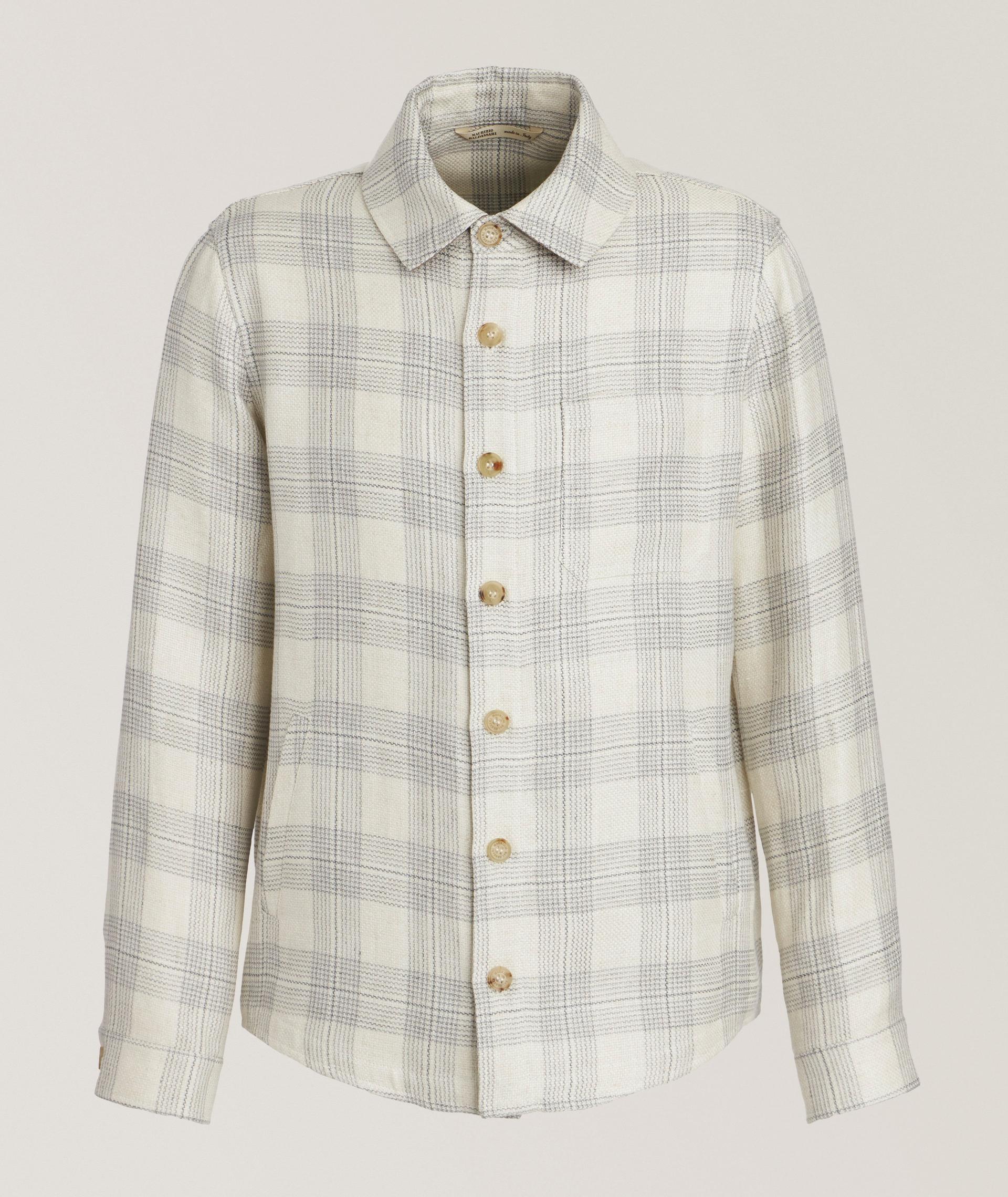 Plaid Virgin Wool-Blend Overshirt image 0