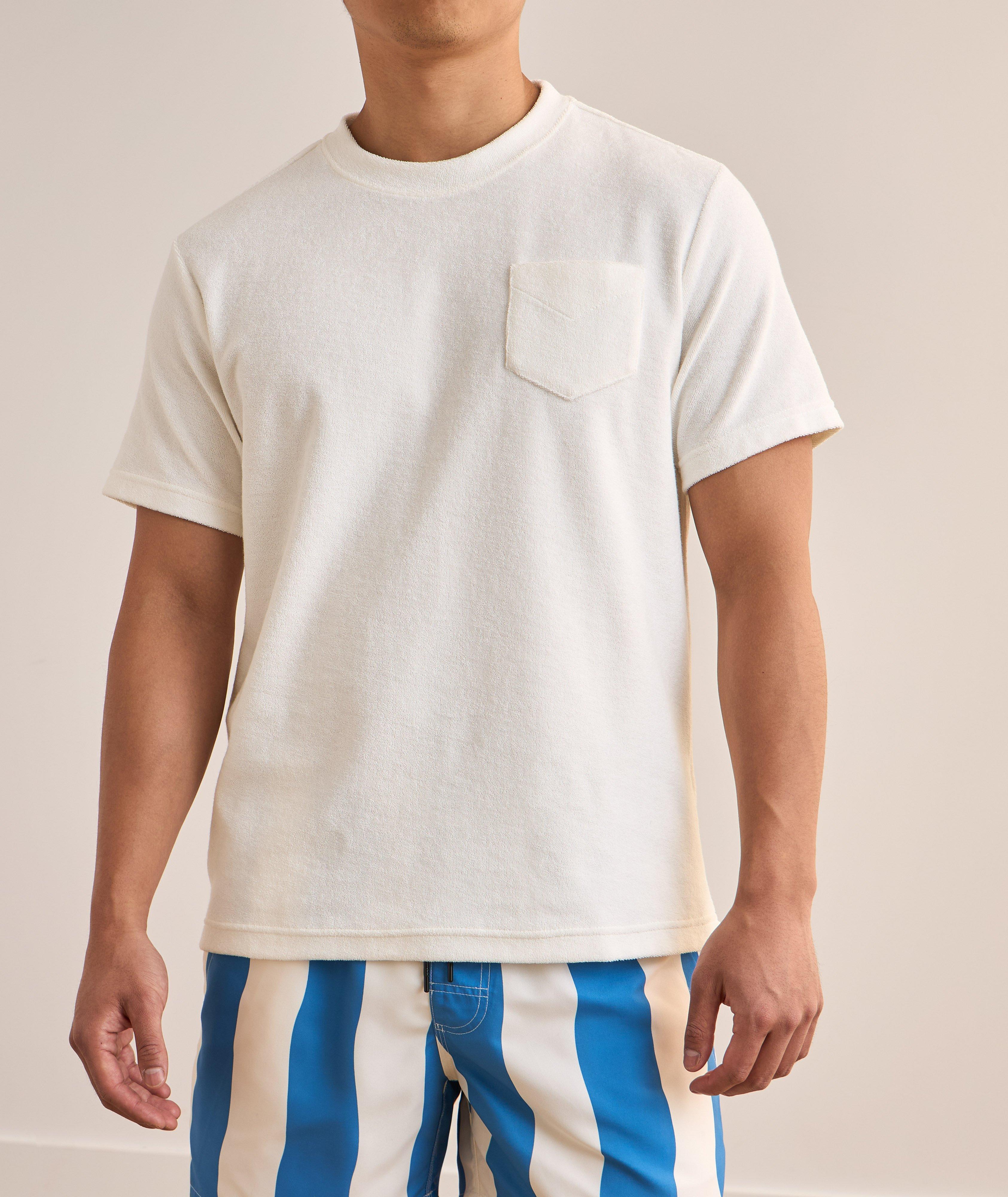 T-shirt en coton bouclé à encolure ronde image 1
