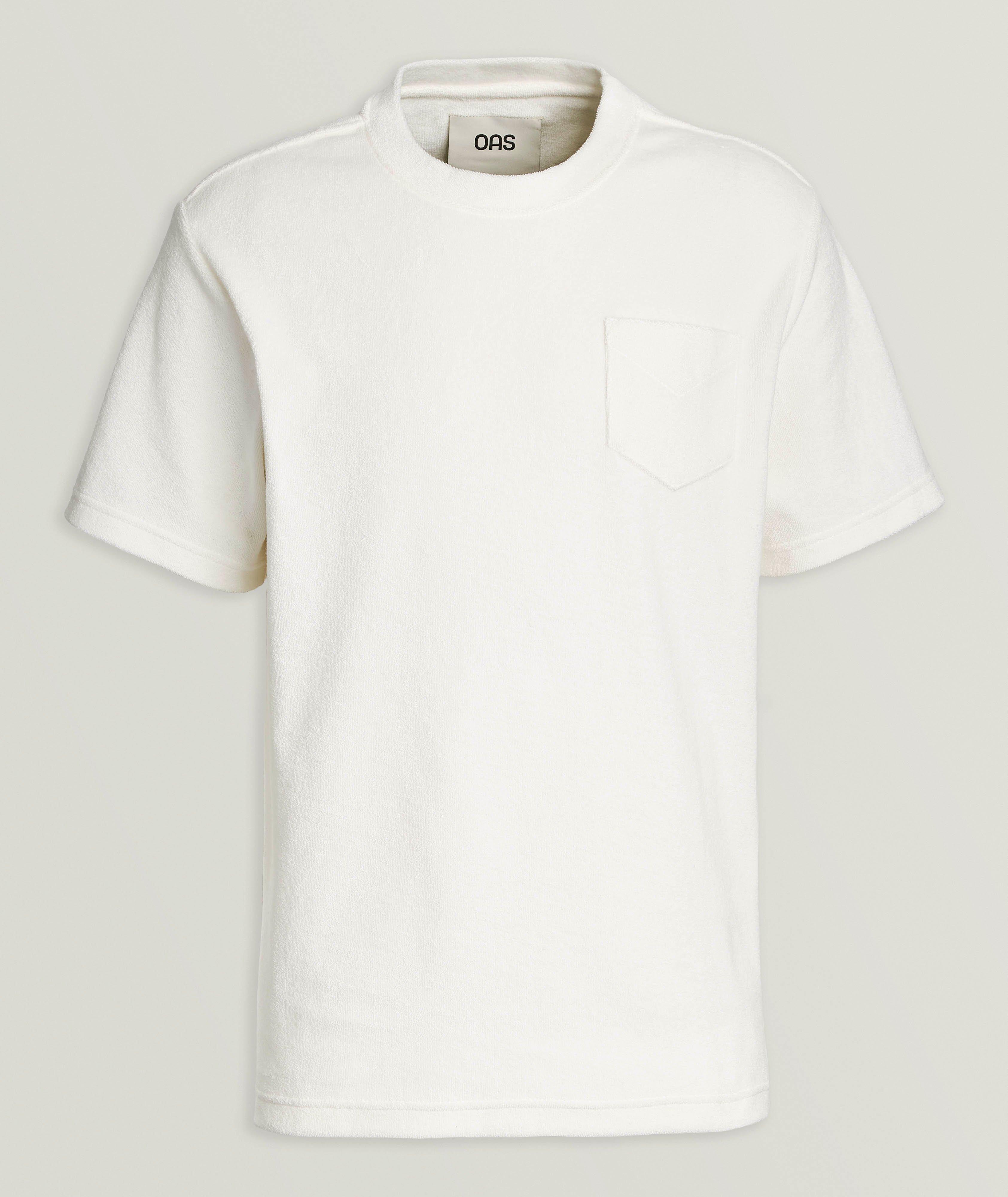 T-shirt en coton bouclé à encolure ronde image 0