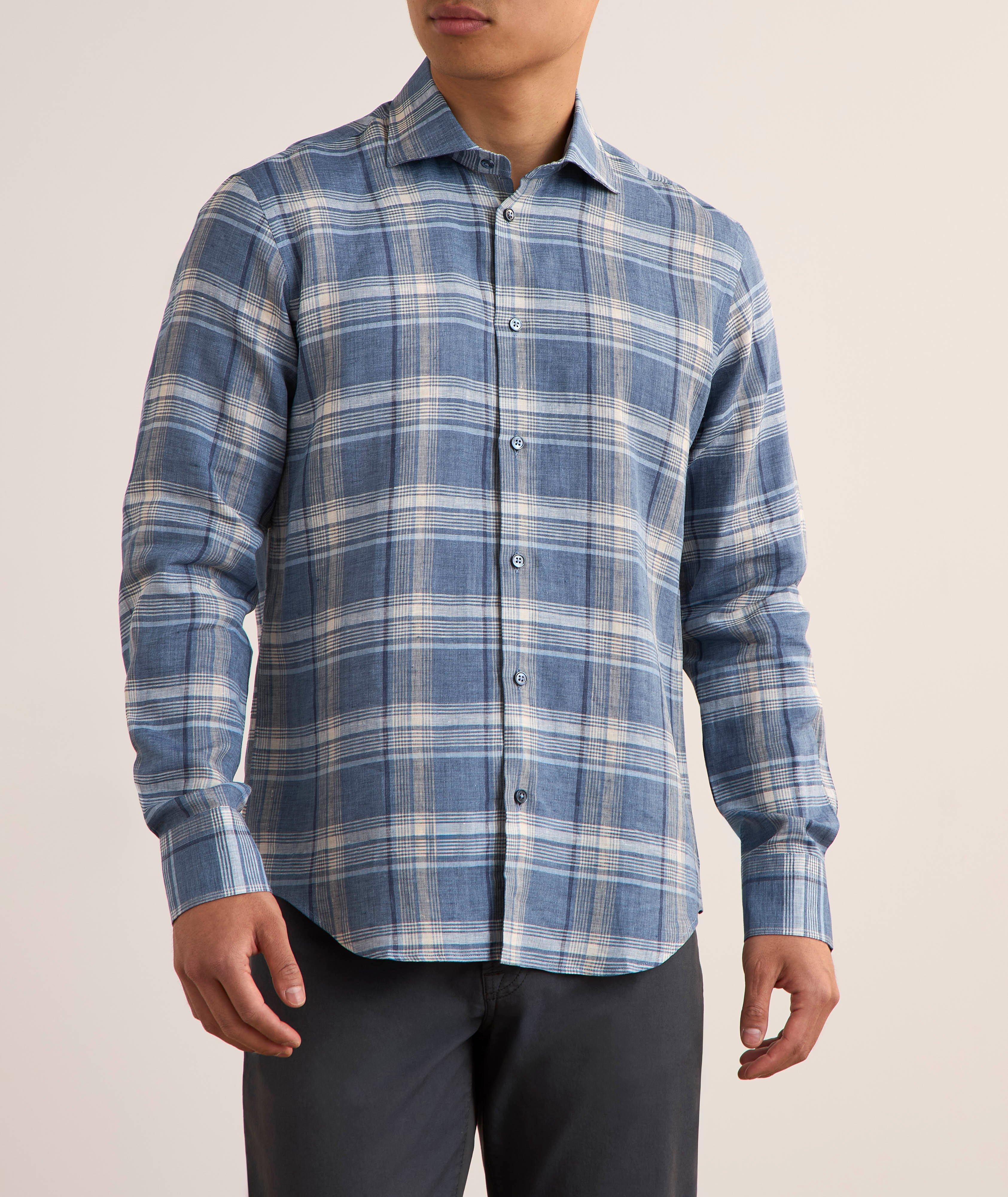 Plaid Linen Shirt image 1