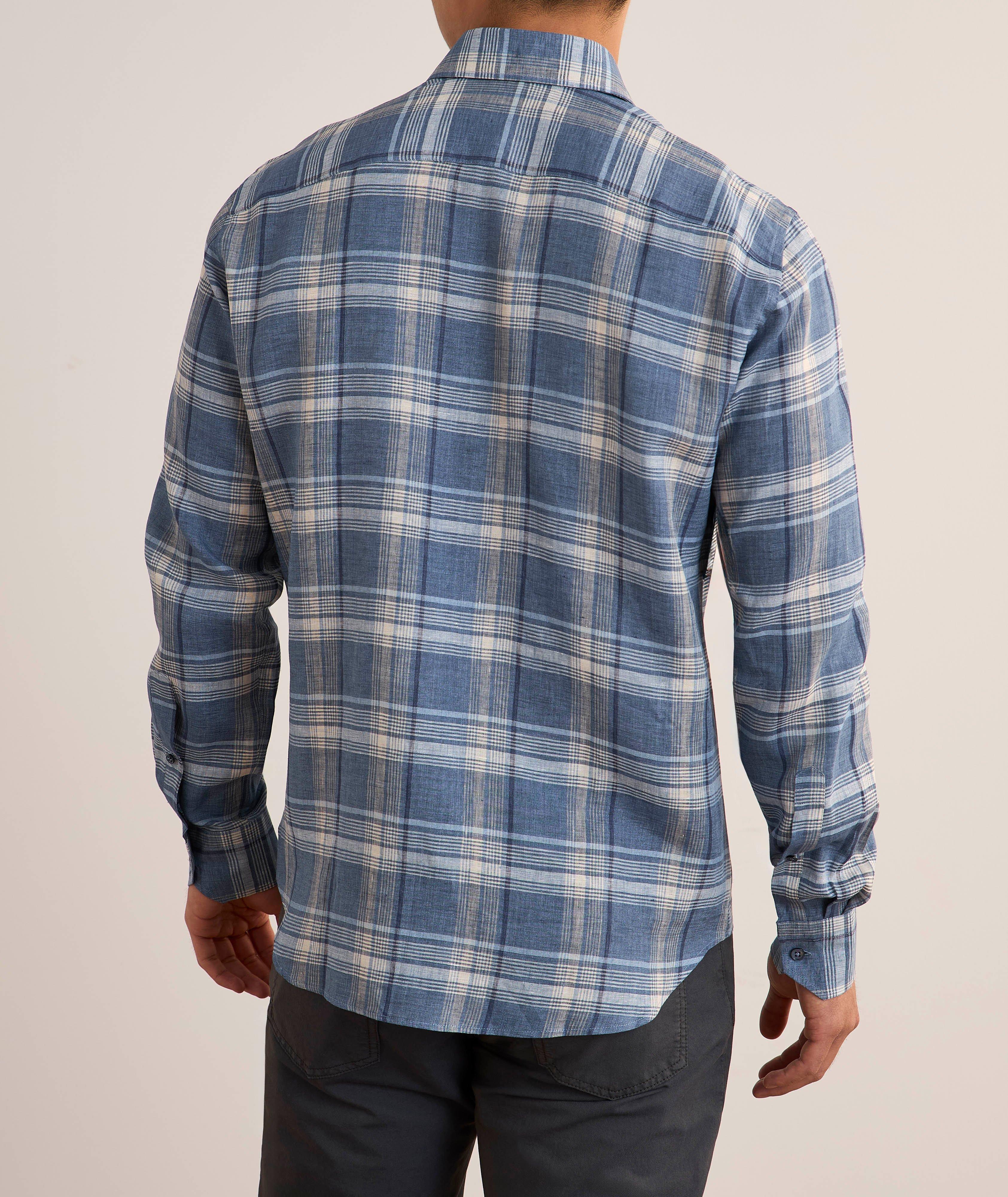 Plaid Linen Shirt image 2