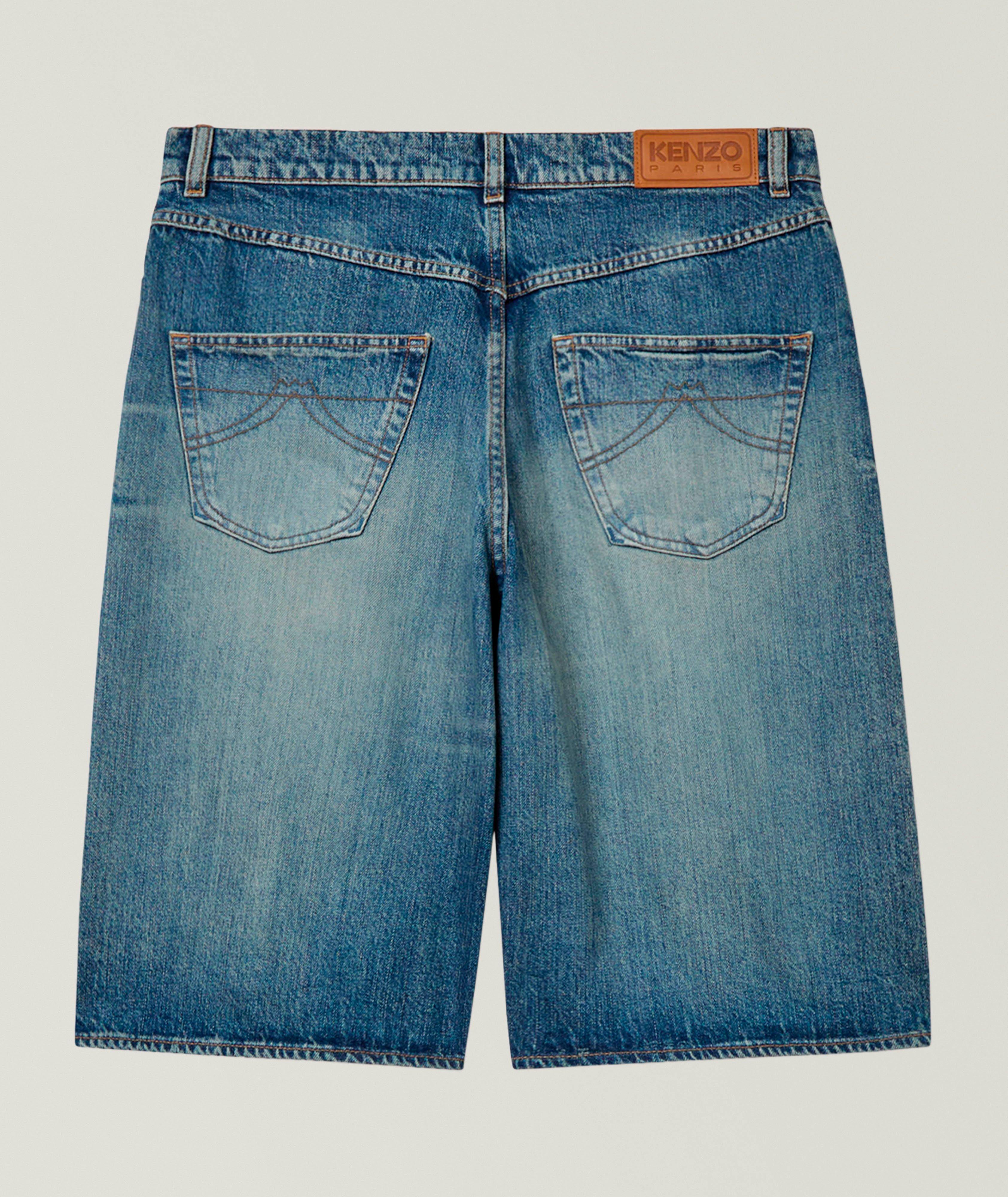 Faded Japanese Denim Shorts image 1