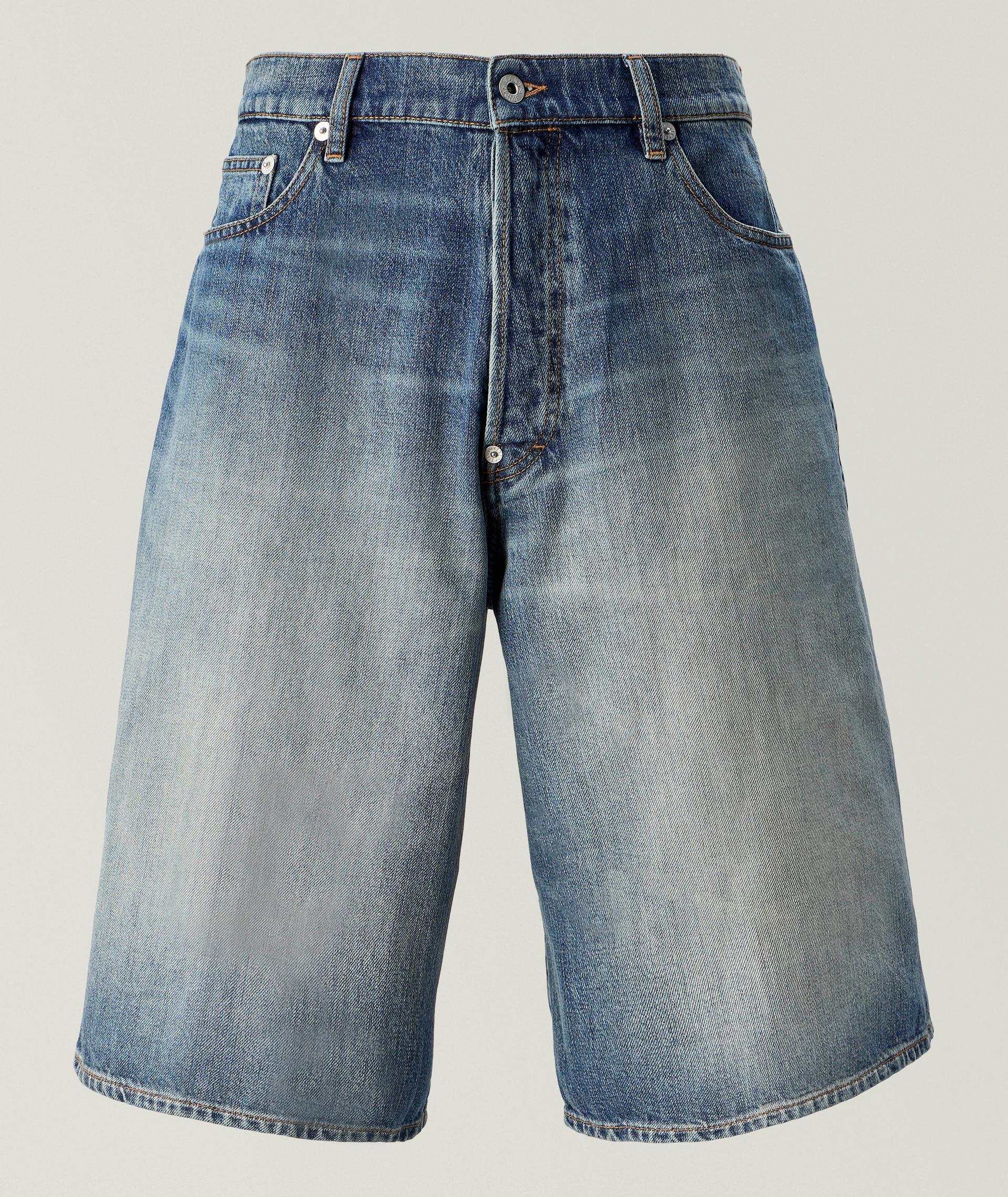 Faded Japanese Denim Shorts image 0
