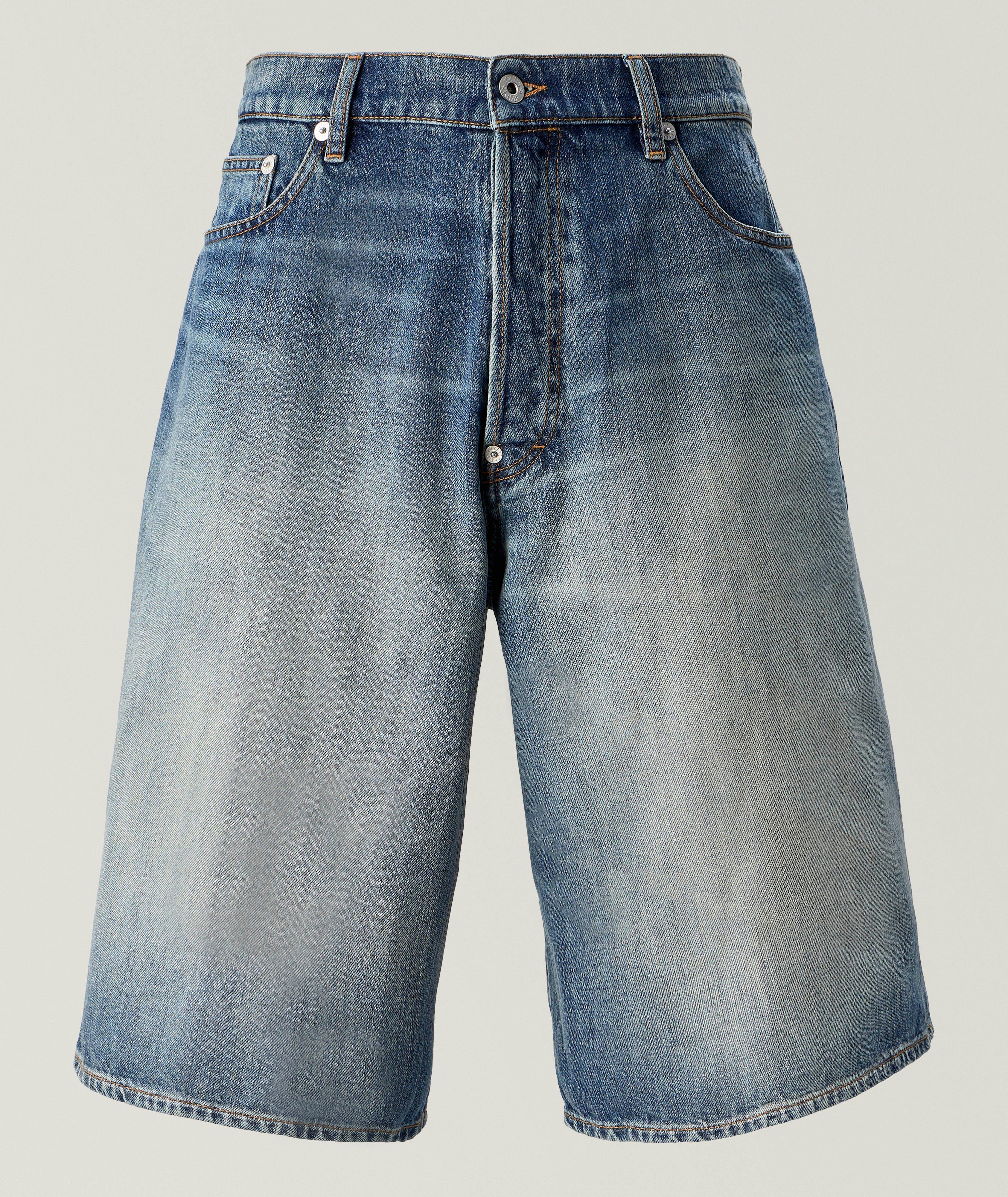 Faded Japanese Denim Shorts image 0