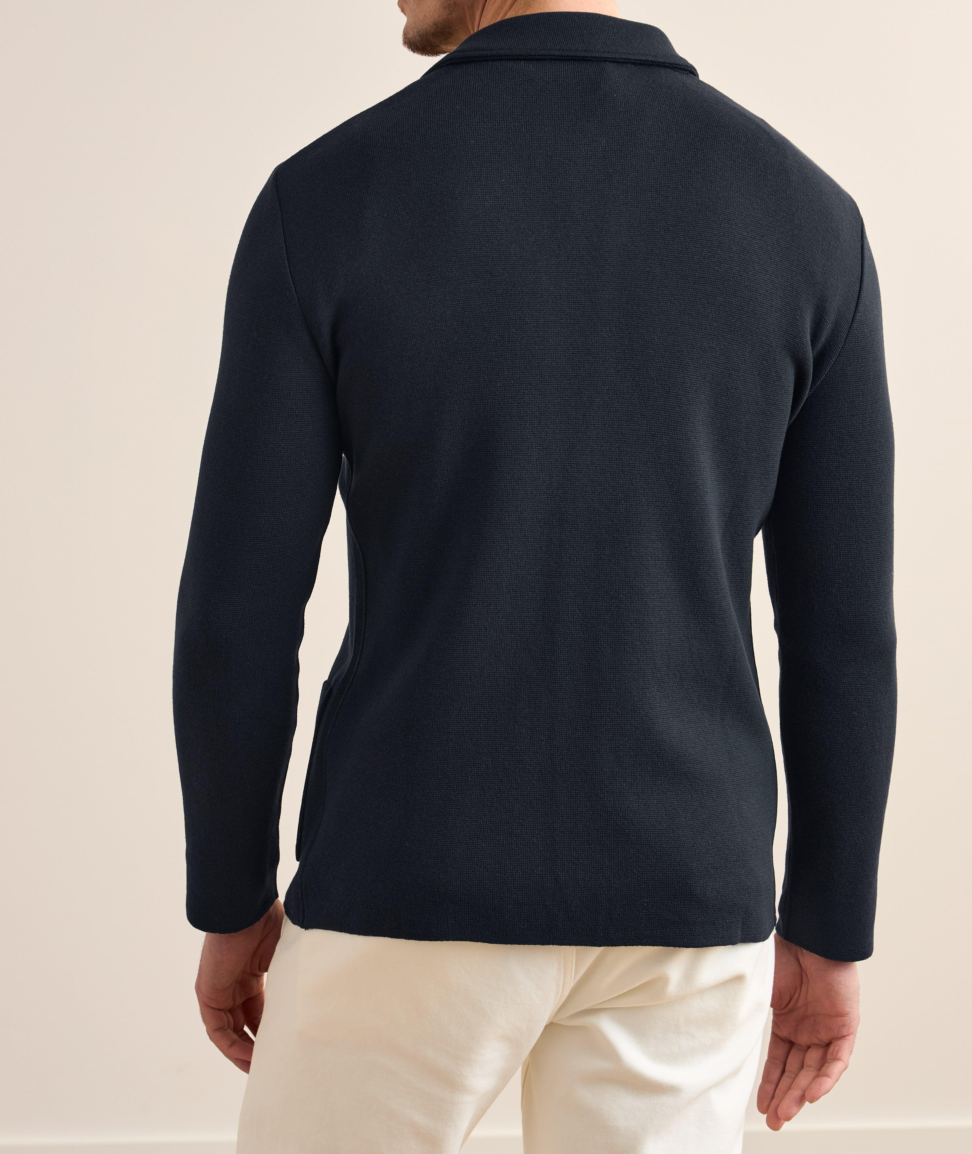 Silk-Cotton Knit Overshirt image 2