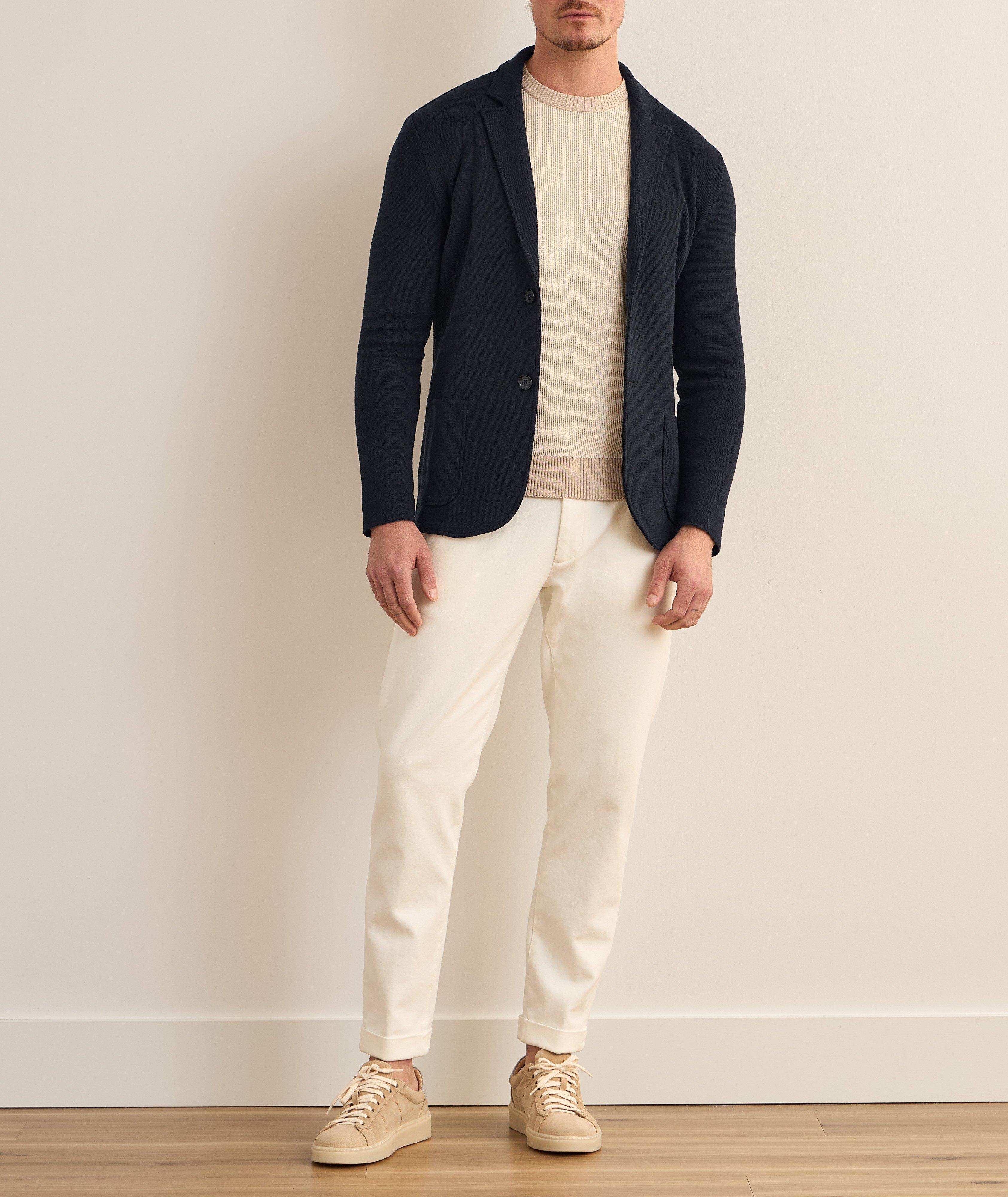 Silk-Cotton Knit Overshirt image 4