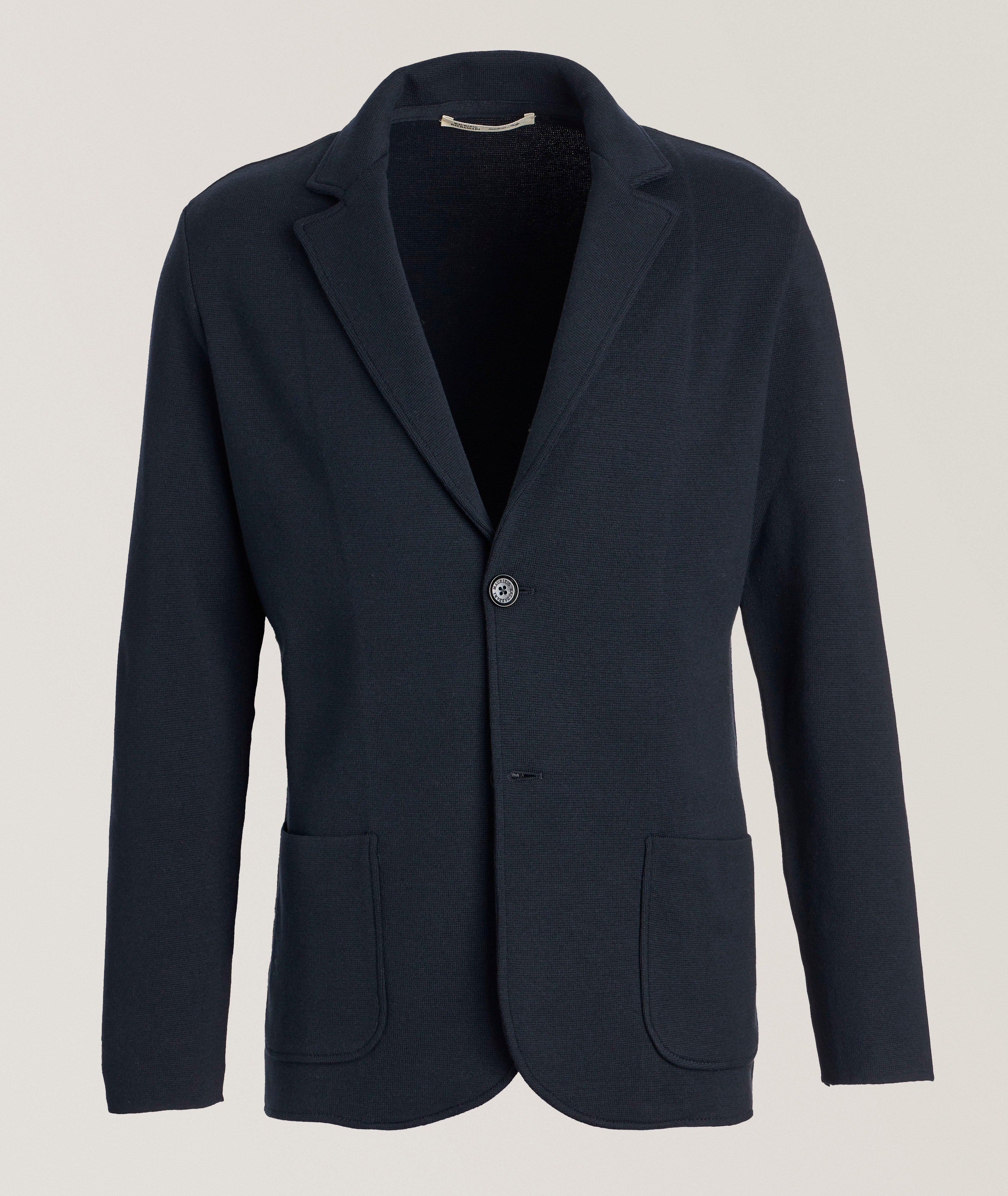 Veston-cardigan en tricot de soie et de coton image 0