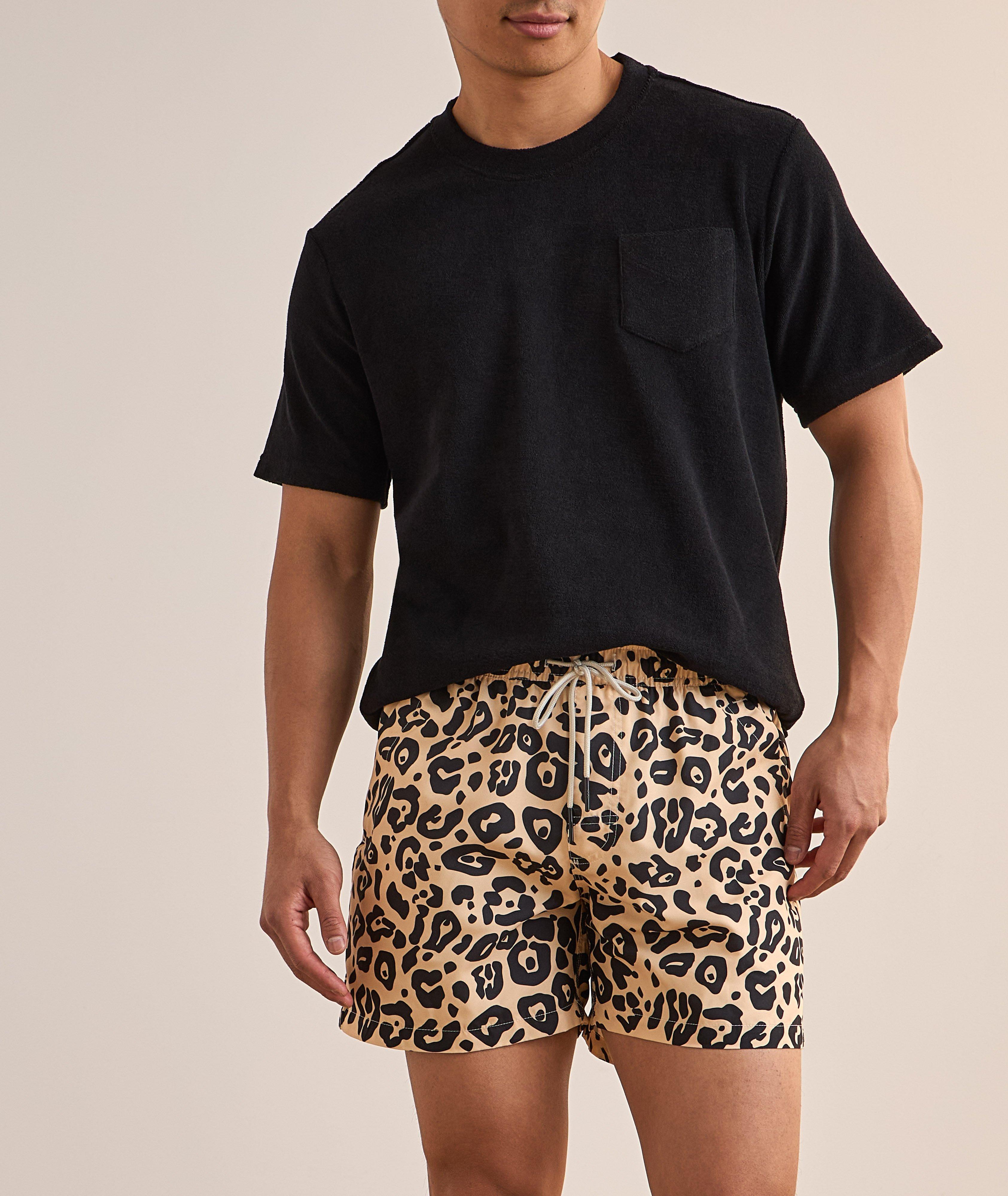 Leo Leopard-Print Swim Shorts image 4