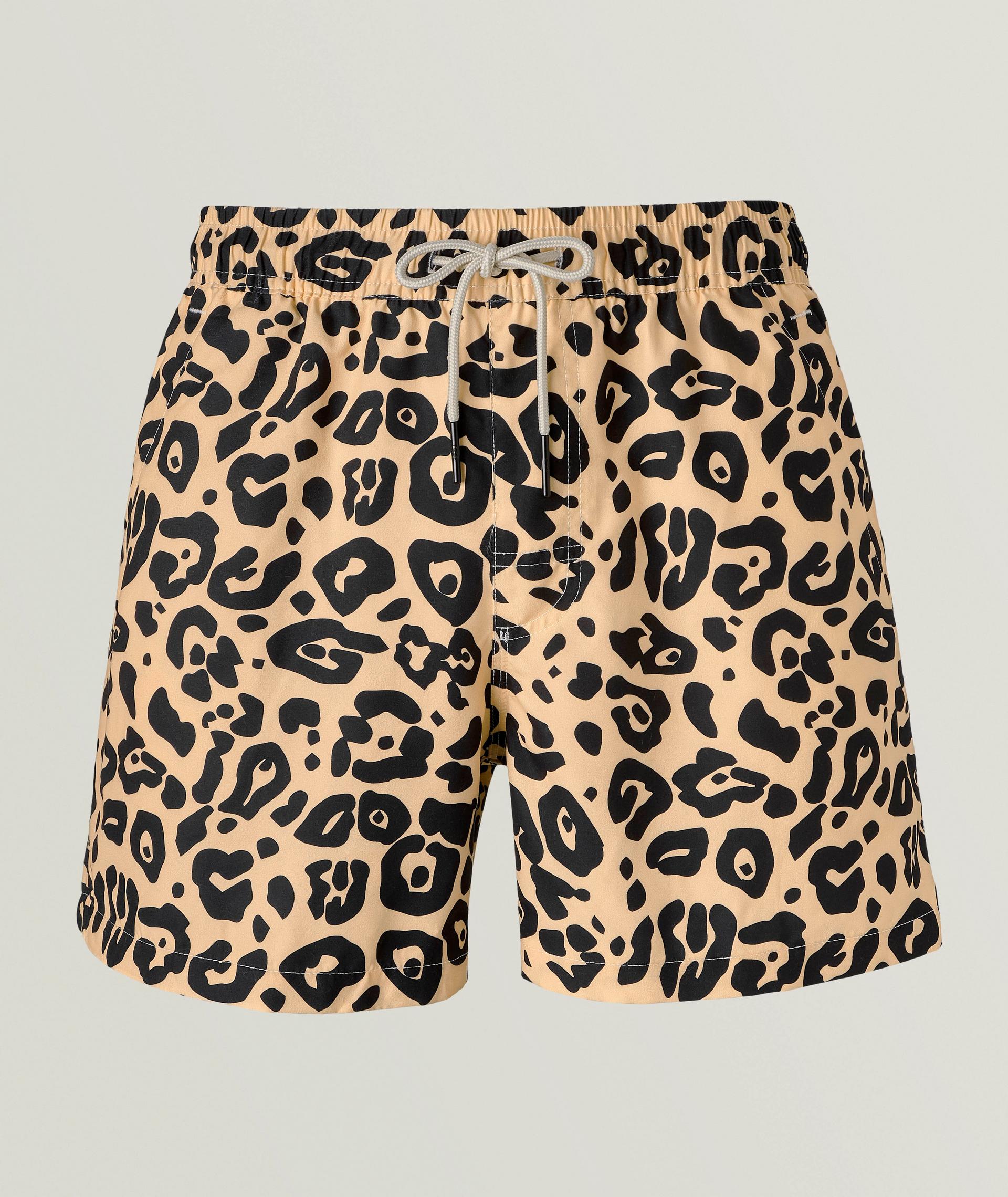 Leo Leopard-Print Swim Shorts image 0
