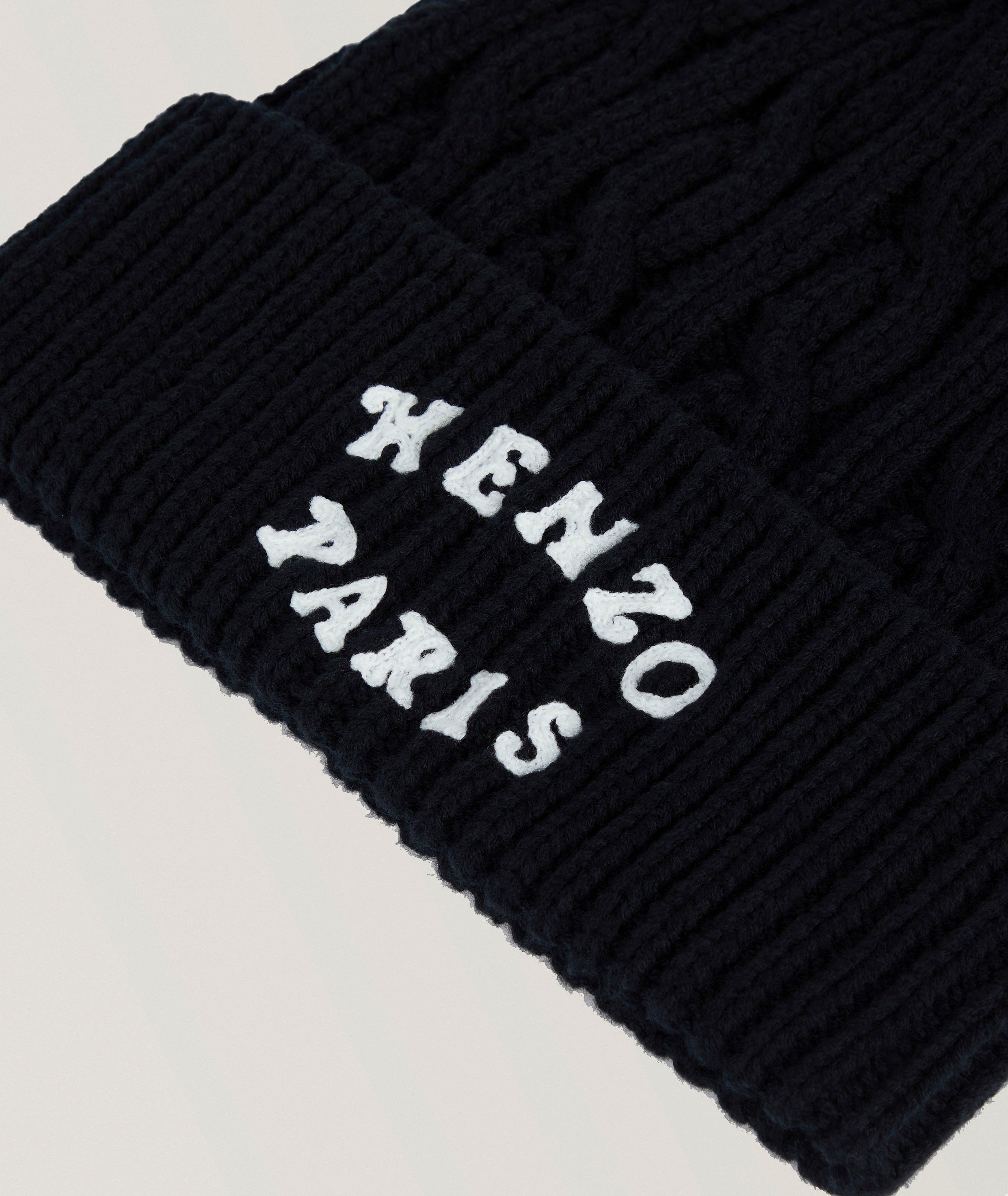 Kenzo Verdy Market Cable Knit Logo Toque image 2