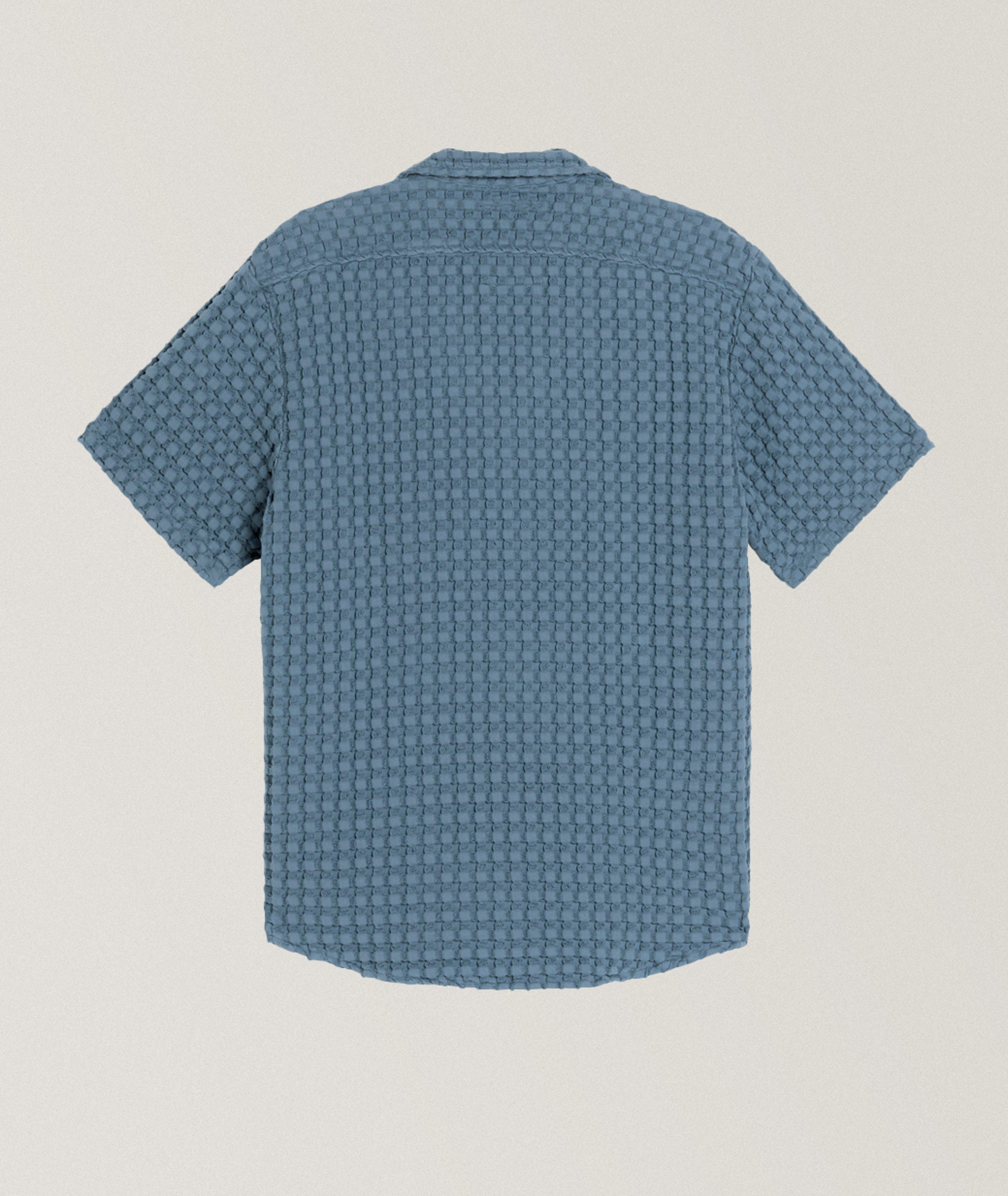 Waffle Terry Cotton Camp Shirt  image 1