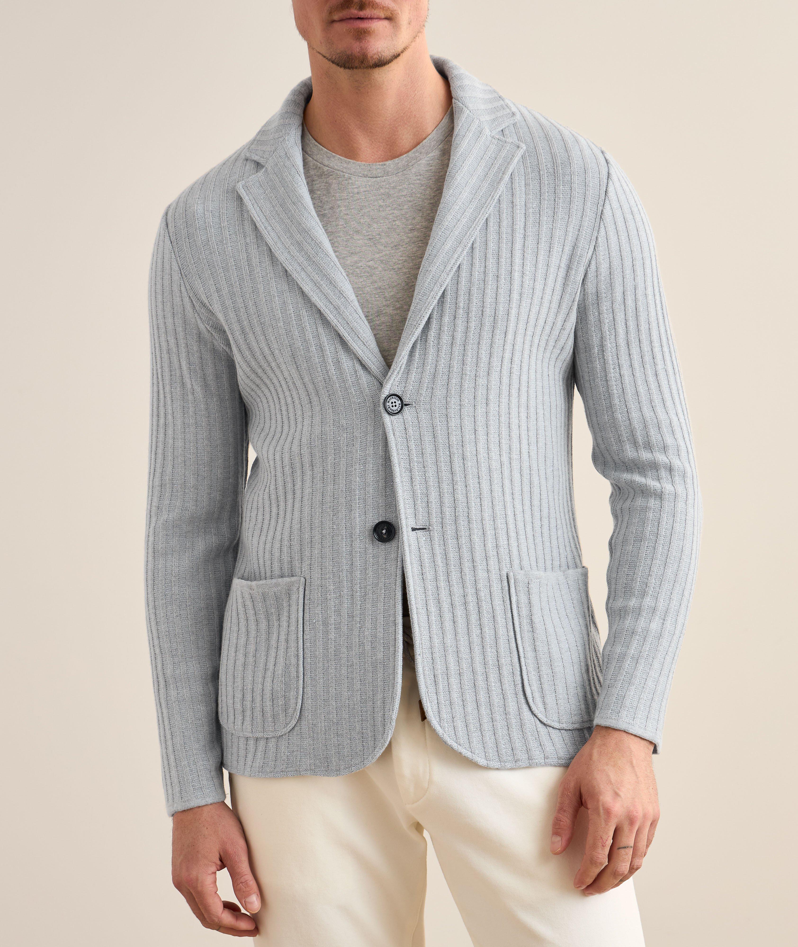 Silk-Cashmere-Flax Knit Cardigan image 1