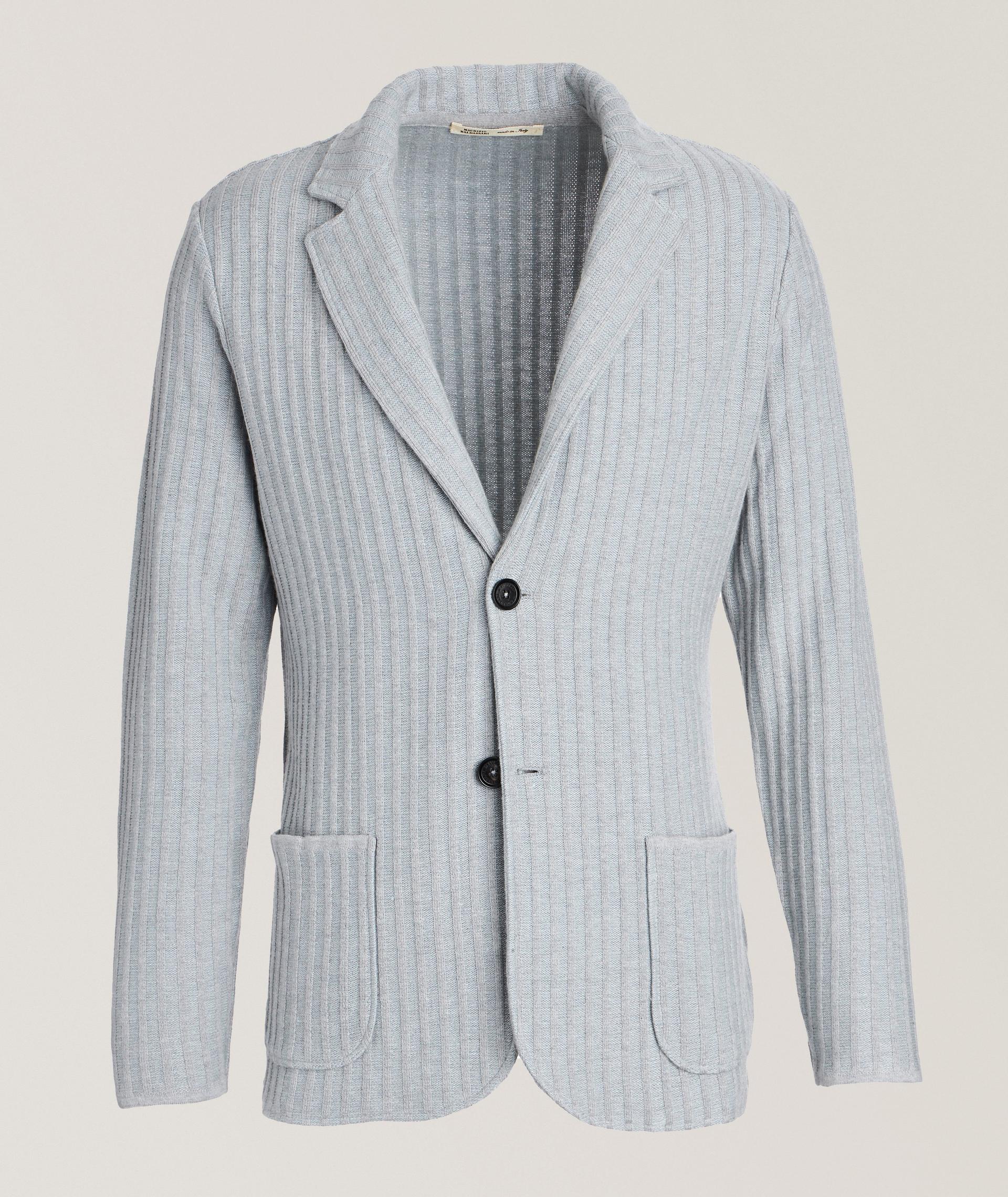 Veston-cardigan en soie, en cachemire et en lin cultivé image 0