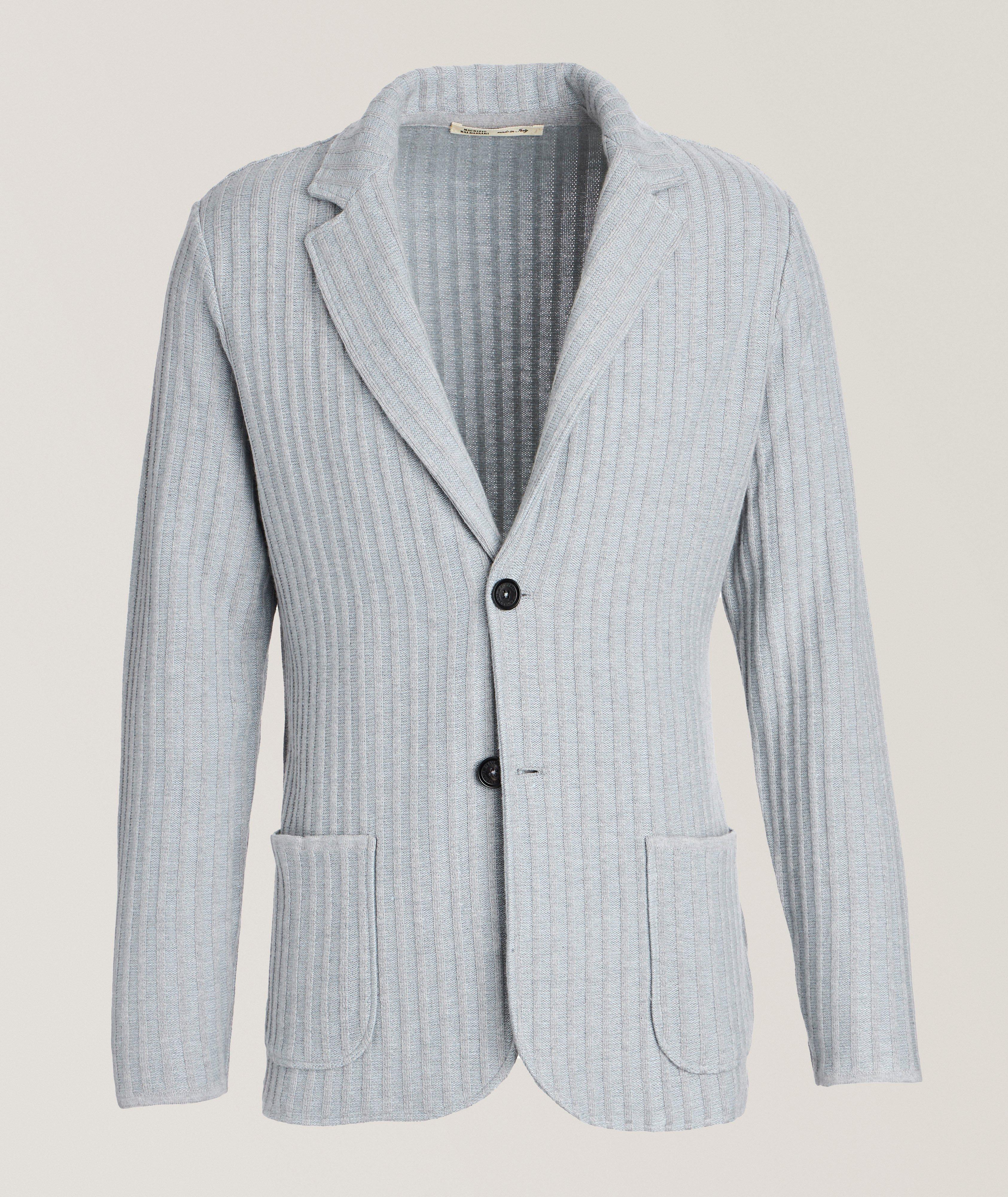 Silk-Cashmere-Flax Knit Cardigan image 0