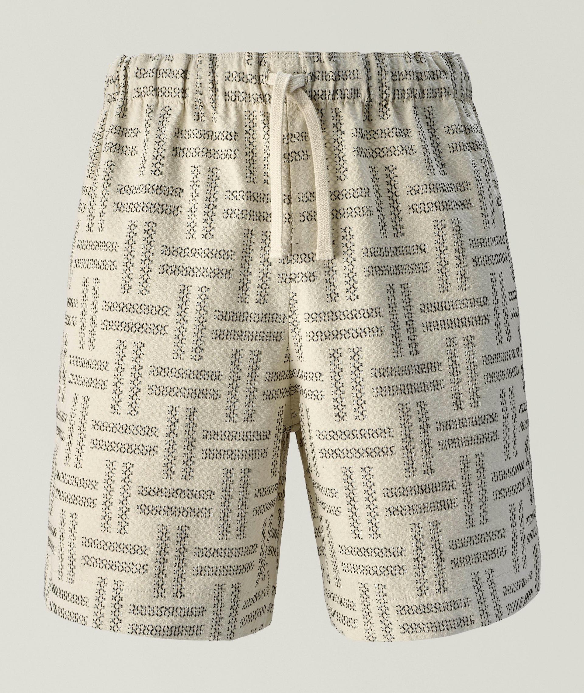 Short à motif entrecroisé et à cordon image 0