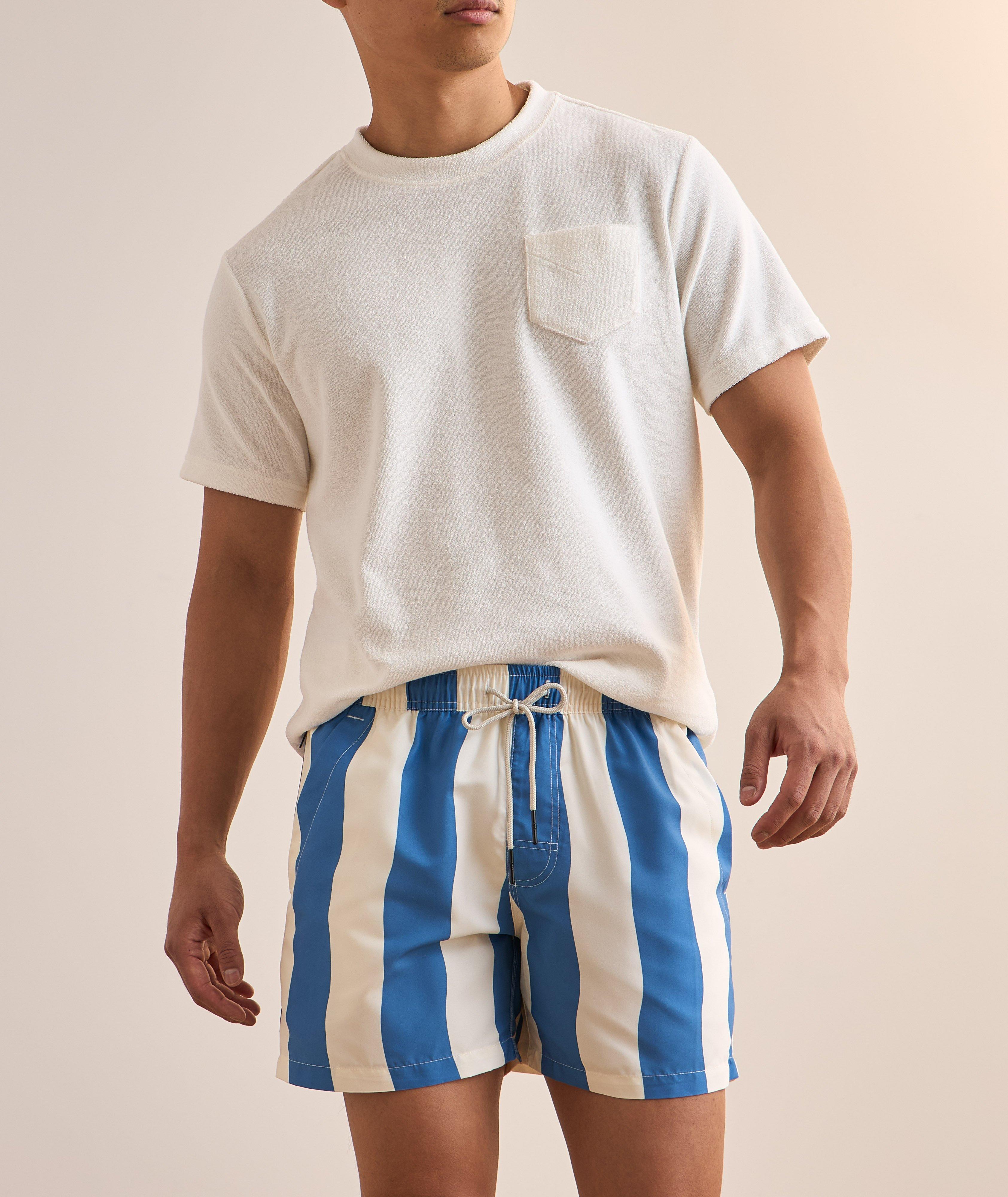 Short de bain à rayures image 4