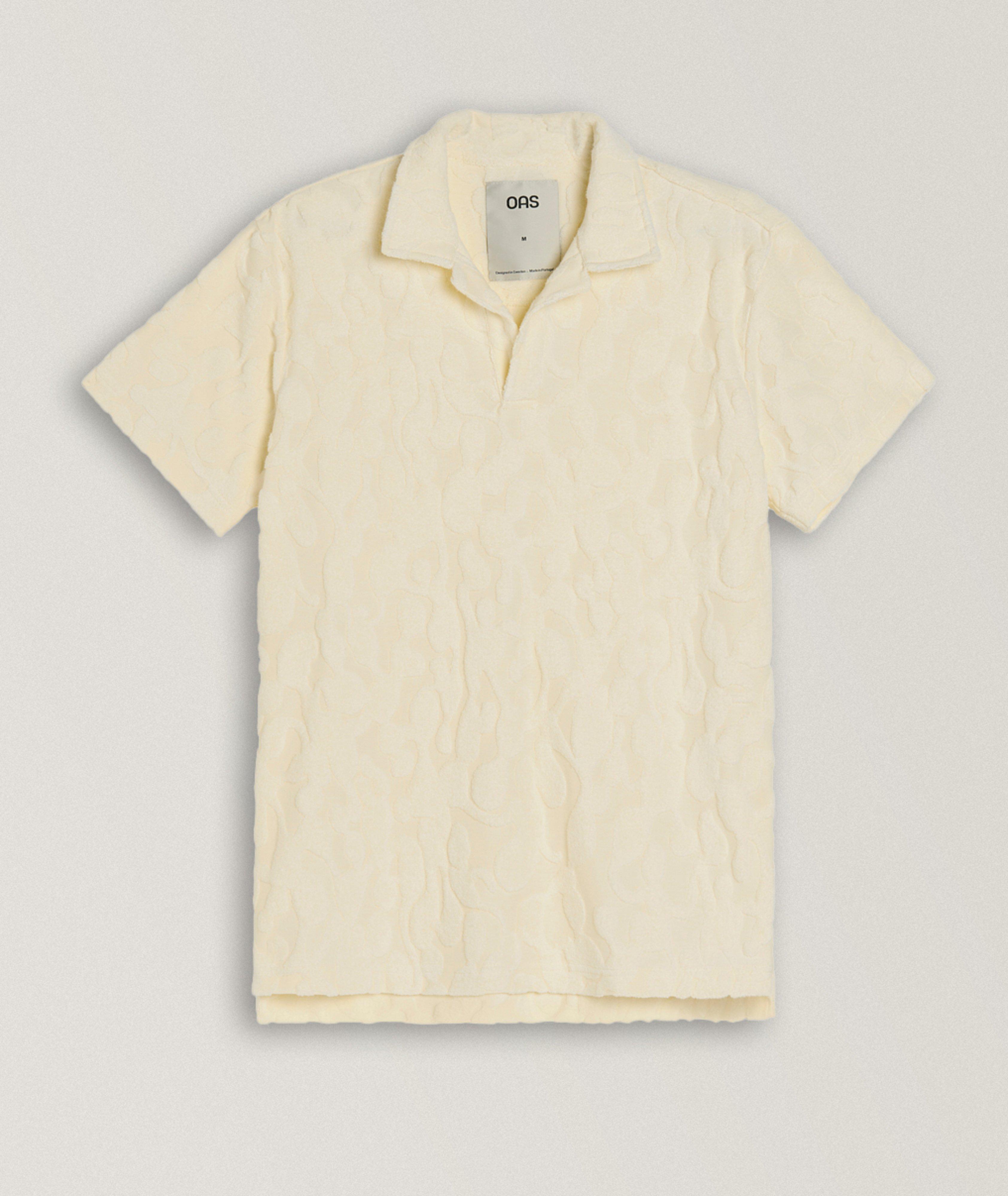 OAS Summit Jacquard Terry Cotton Polo 