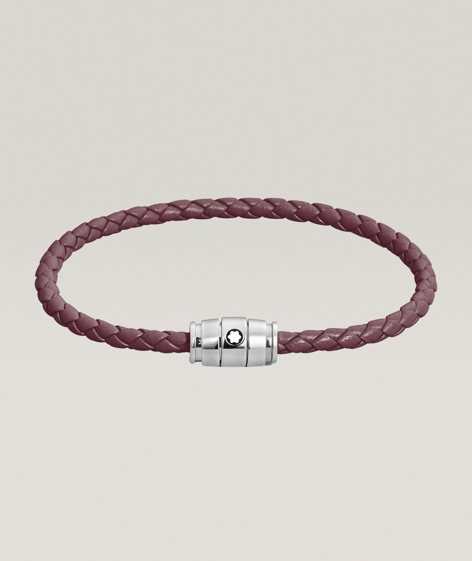 Meisterstück Three Ring Woven Leather Bracelet image 0