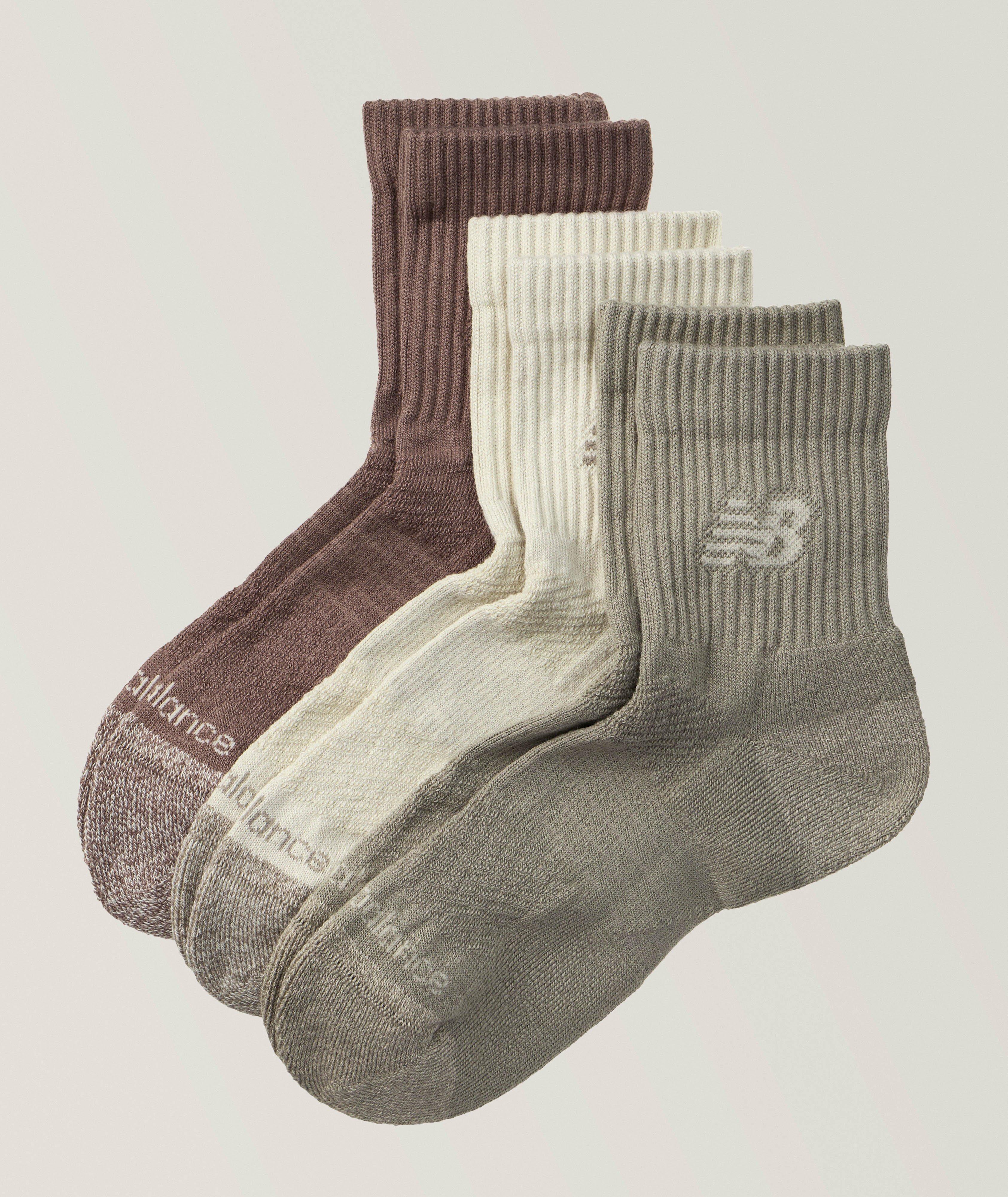 Three-Pack Active Quarter Socks  image 0