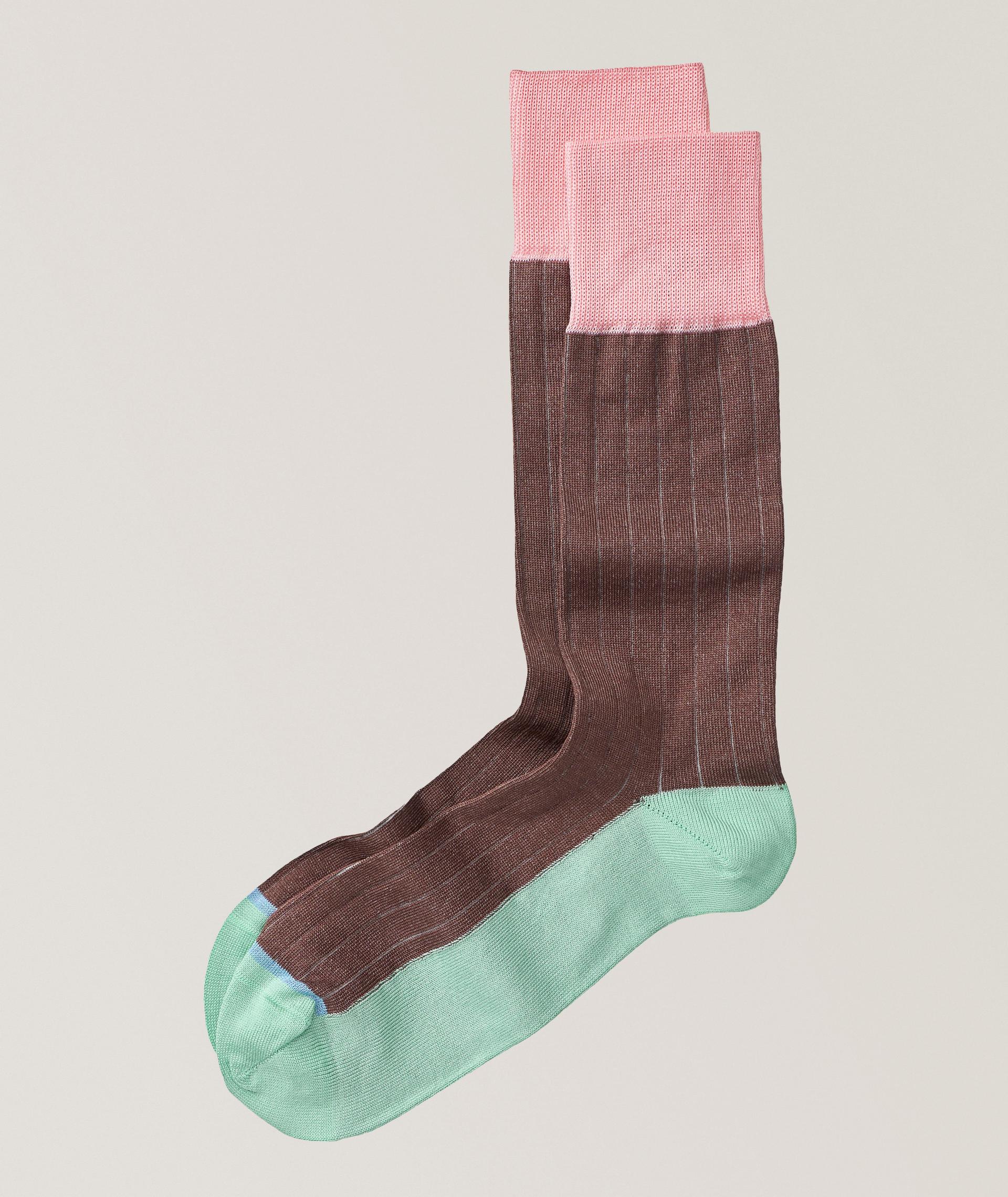 Jerome Colourblock Ribbed Socks image 0