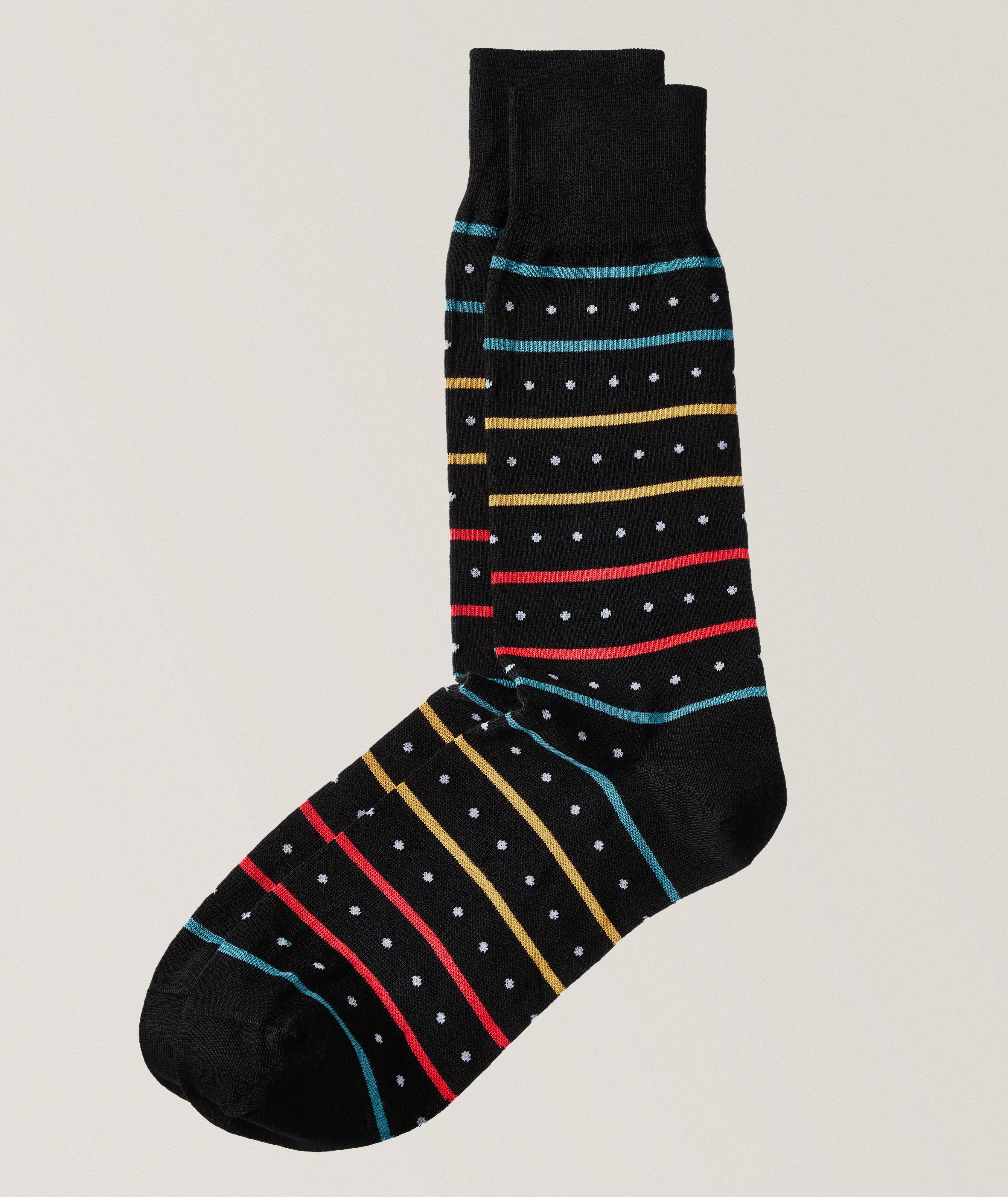 Ikko Check Stretch-Cotton Socks image 0