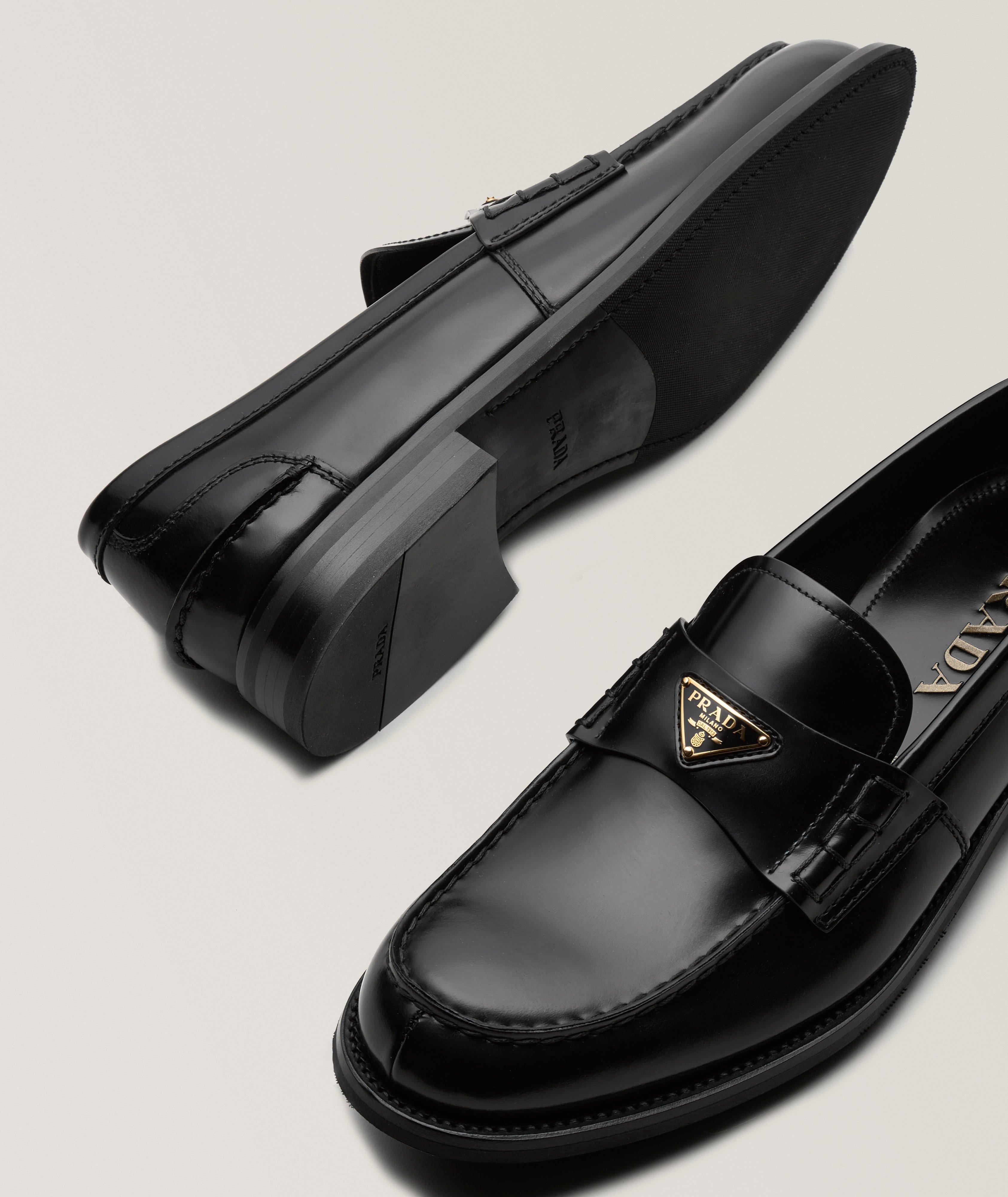 Spazzolato Leather Banded Loafers  image 2