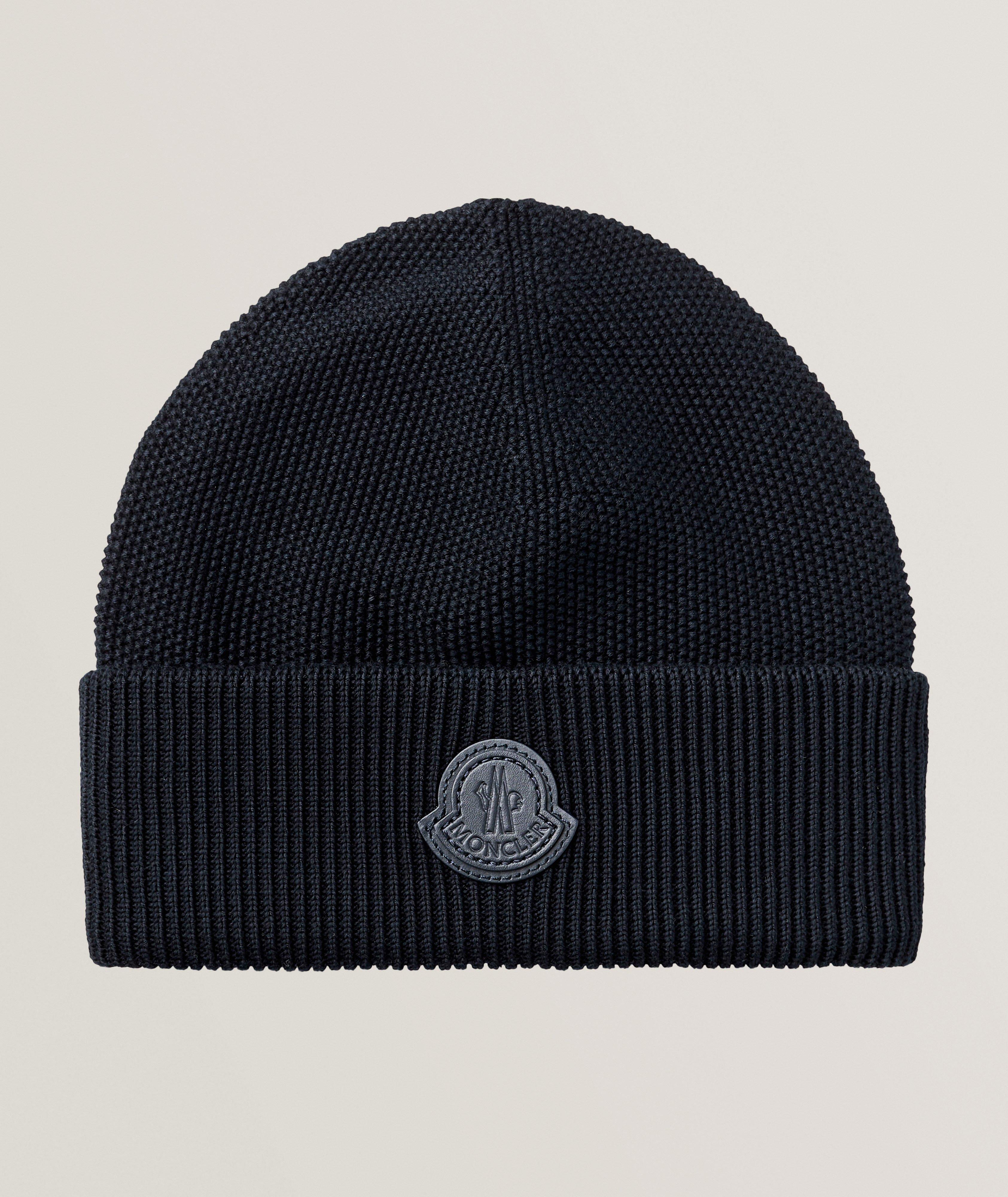 Tonal Logo Patch Cotton-Cashmere Knit Toque image 0