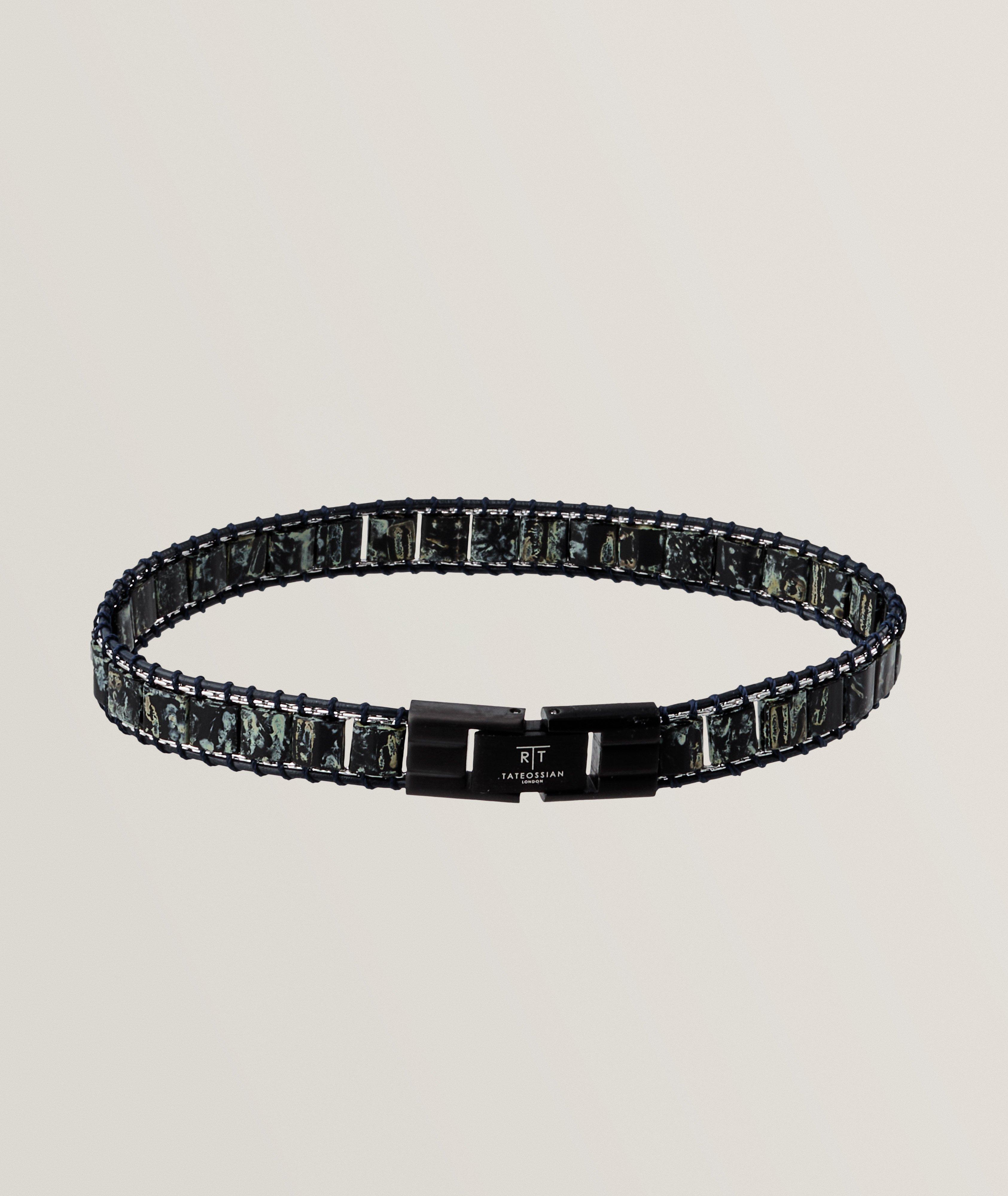 Mosaic Glass Bead Bracelet image 0
