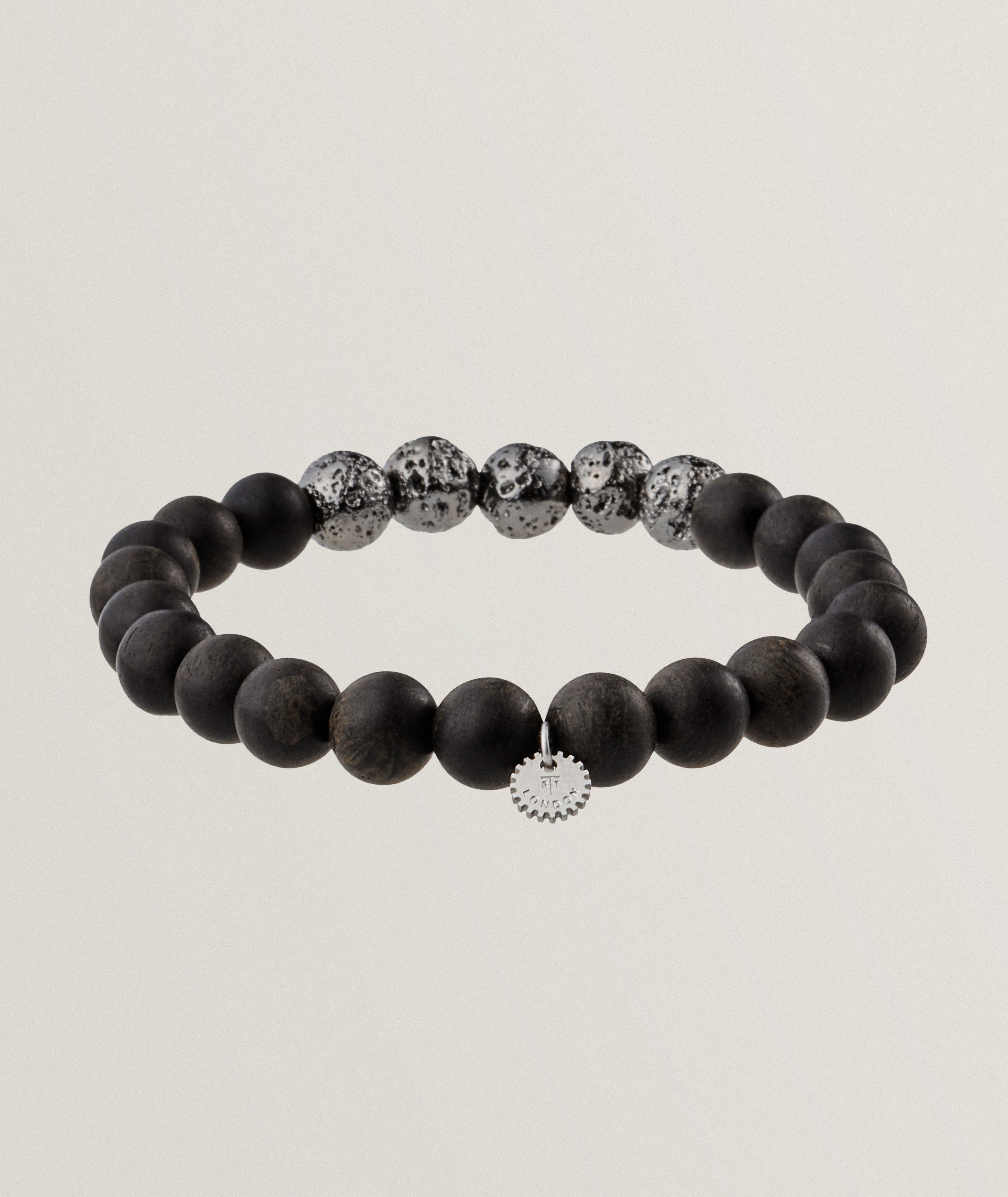 Vesuvius Wood & Lava Bead Bracelet image 0