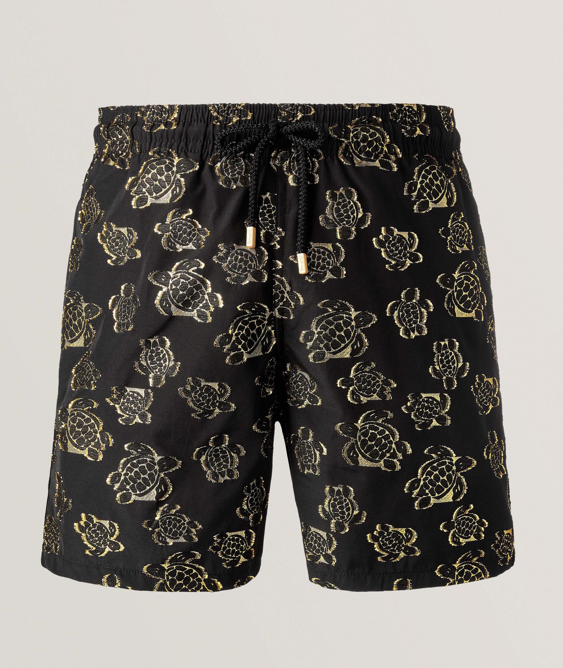 Jacquard Broché Turtles Swim Shorts image 0