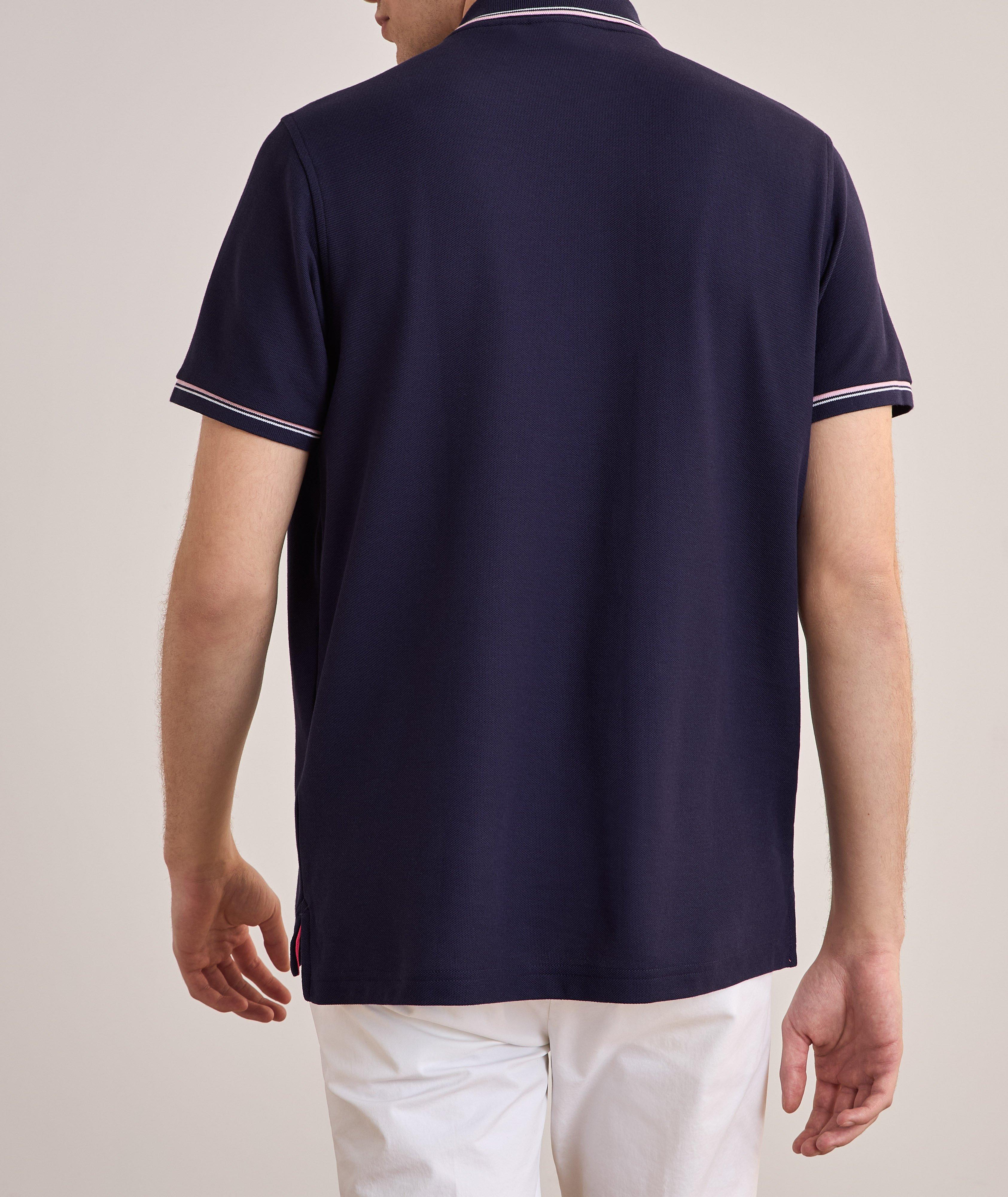 Striped Tipping Cotton Piqué Polo image 2