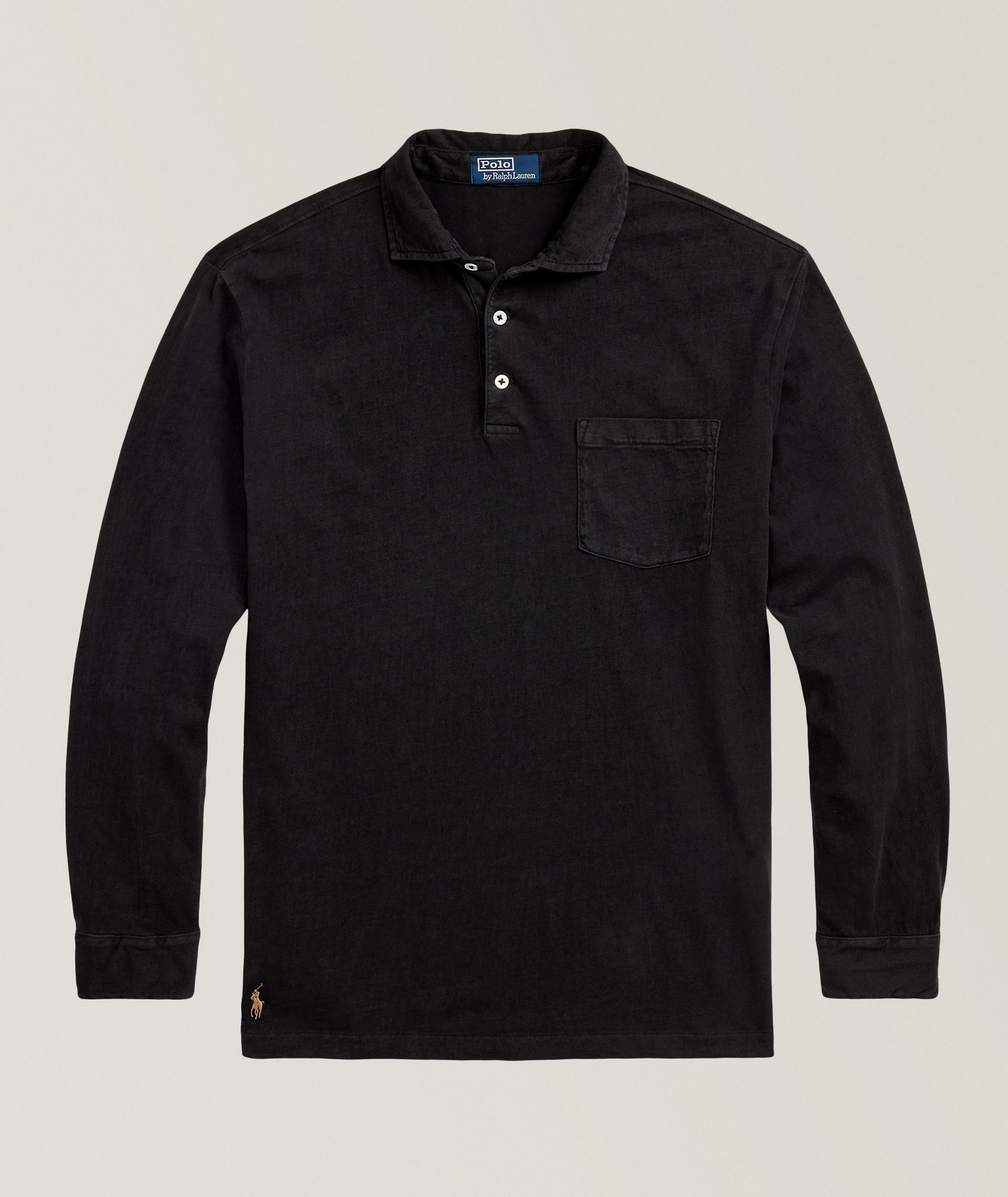 Suede Cotton Polo  image 0