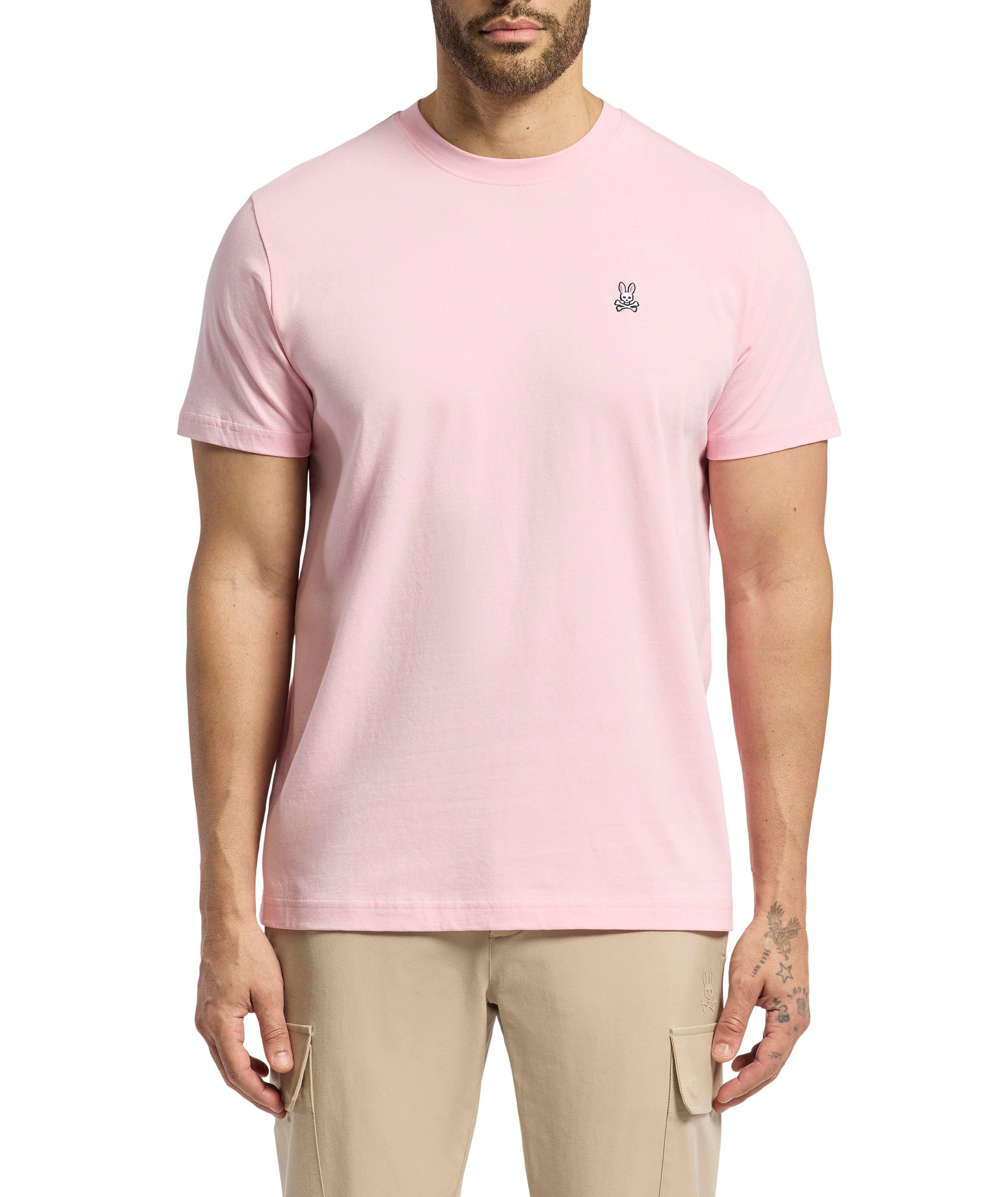 Embroidered Logo Cotton Crewneck T-Shirt image 1
