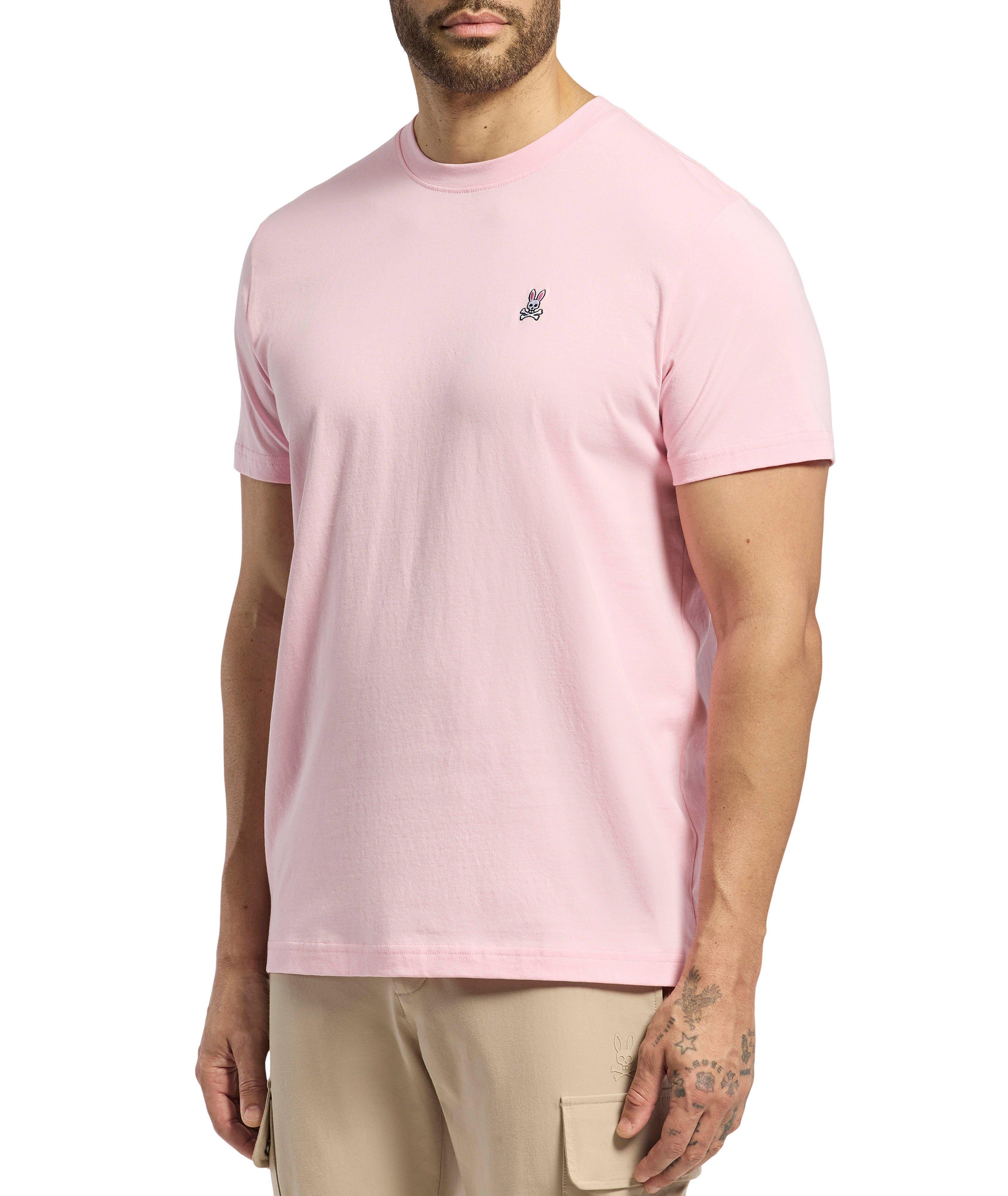 Embroidered Logo Cotton Crewneck T-Shirt image 4