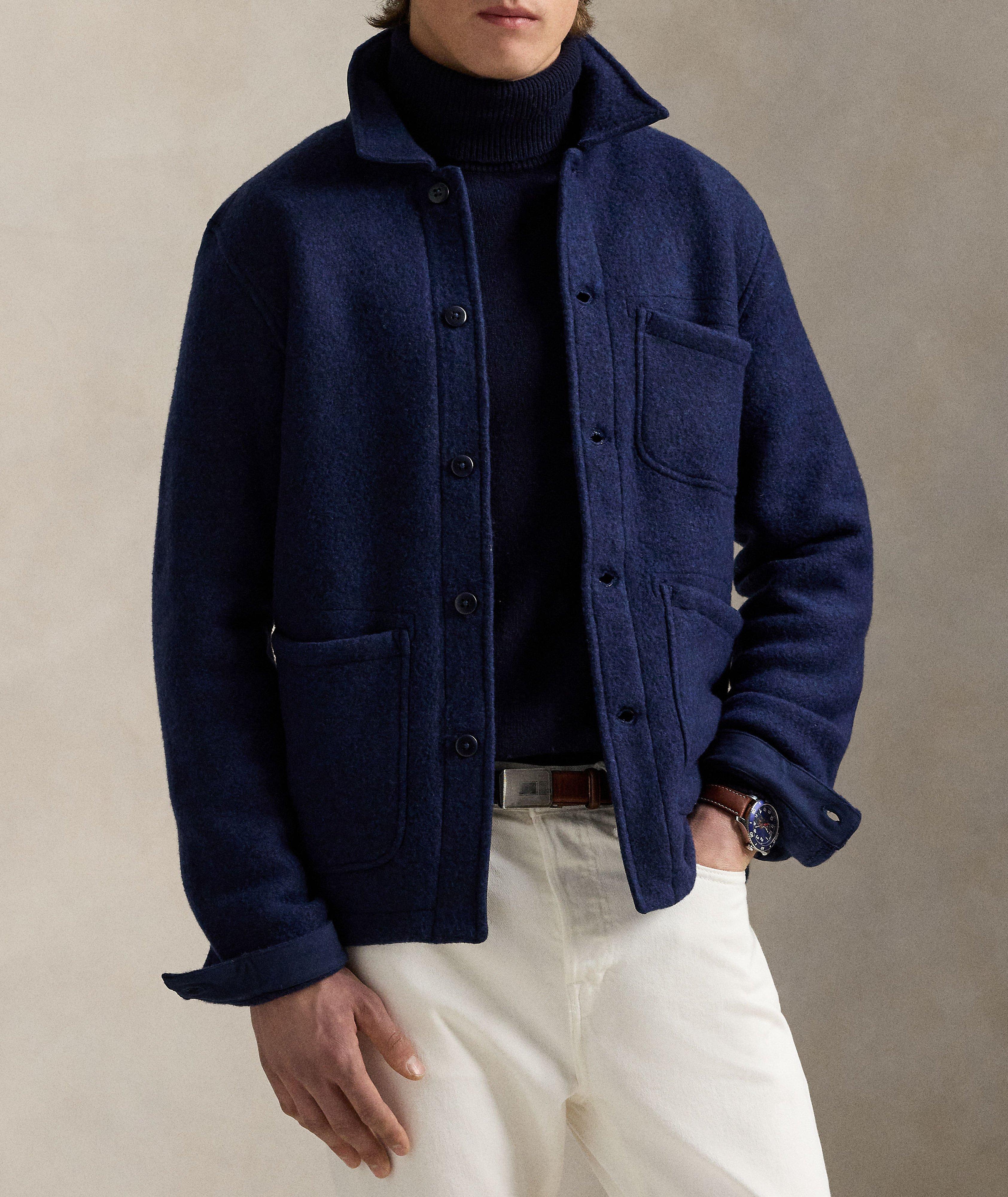 Wool-Blend Utility Shirt Jacket  image 1