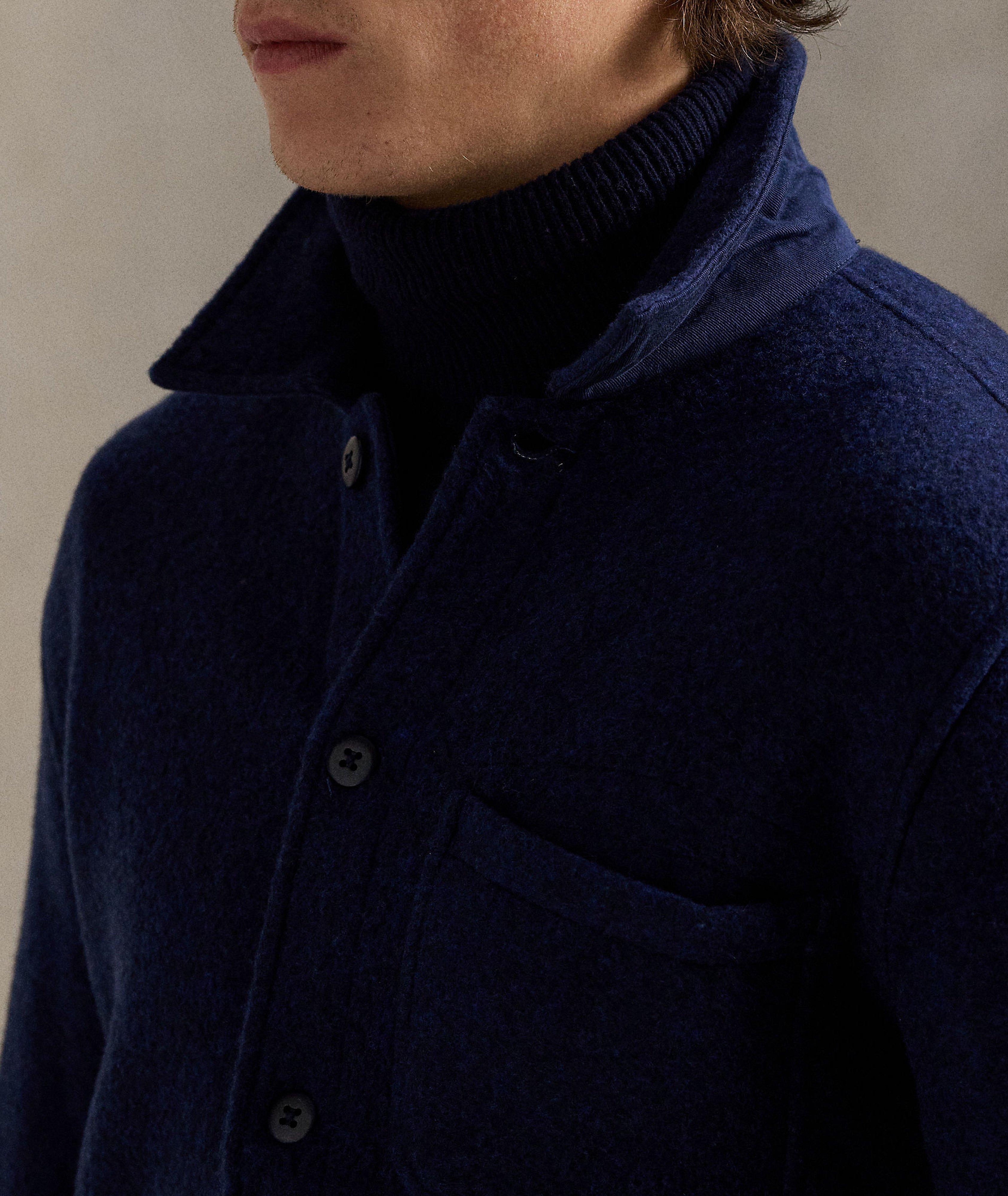 Wool-Blend Utility Shirt Jacket  image 3