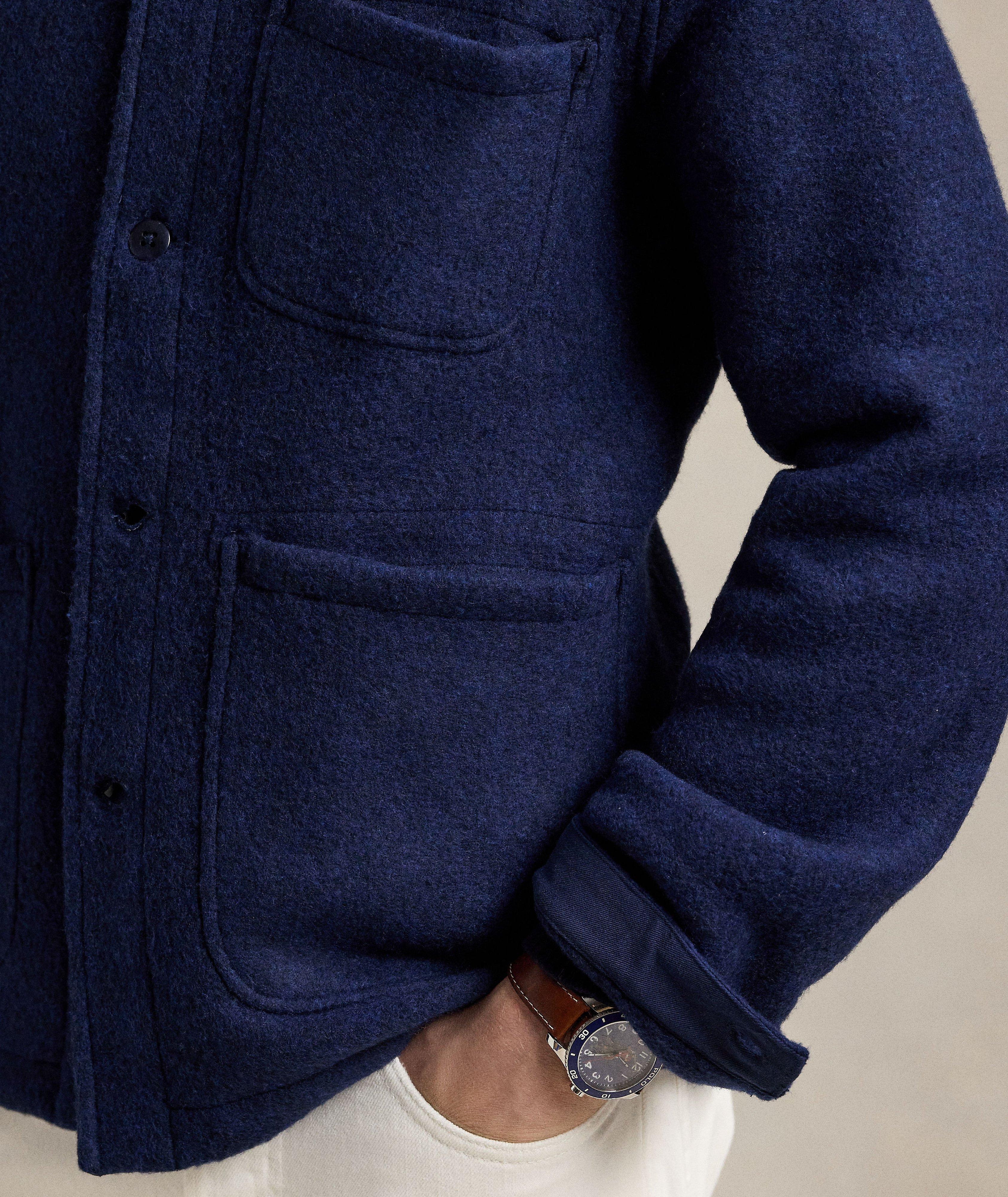 Wool-Blend Utility Shirt Jacket  image 4