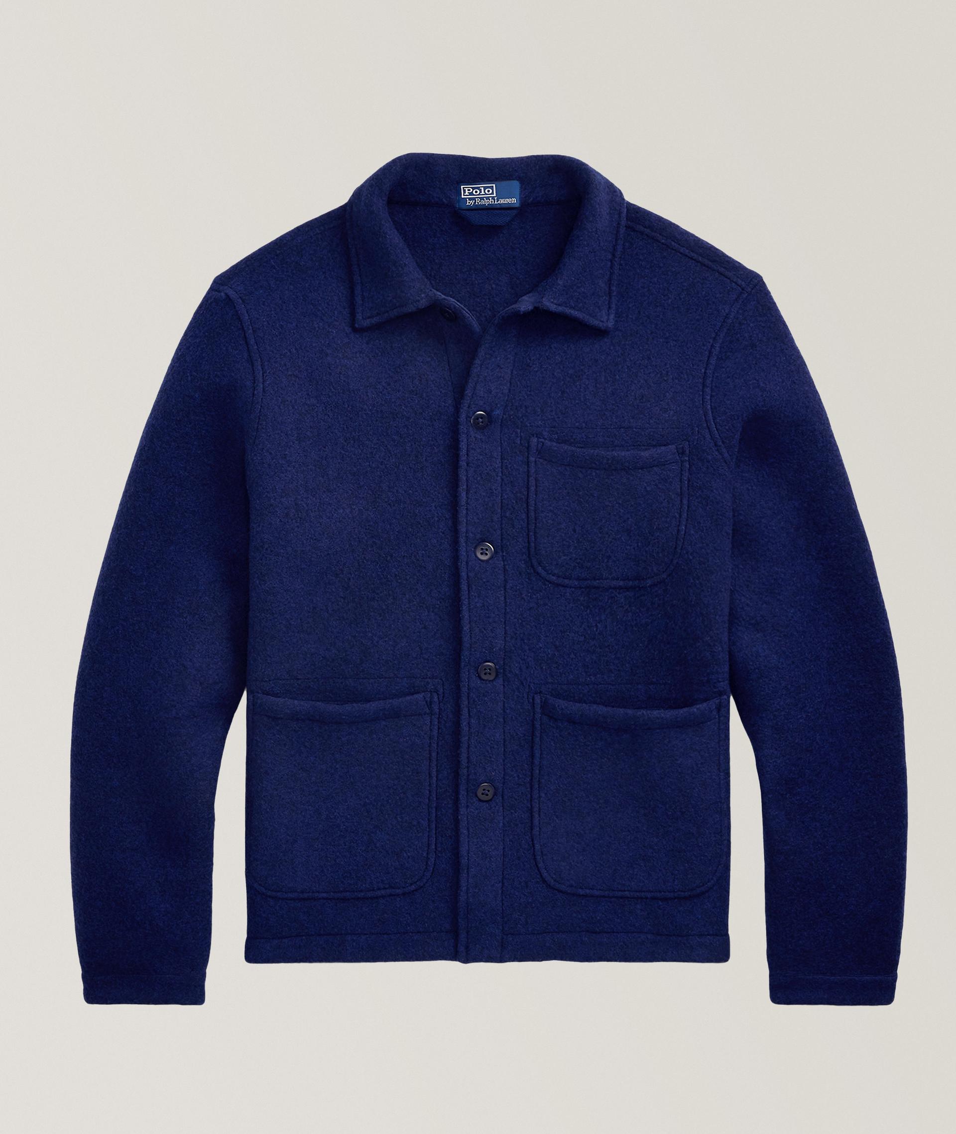 Veste-chemise de style utilitaire en lainage image 0