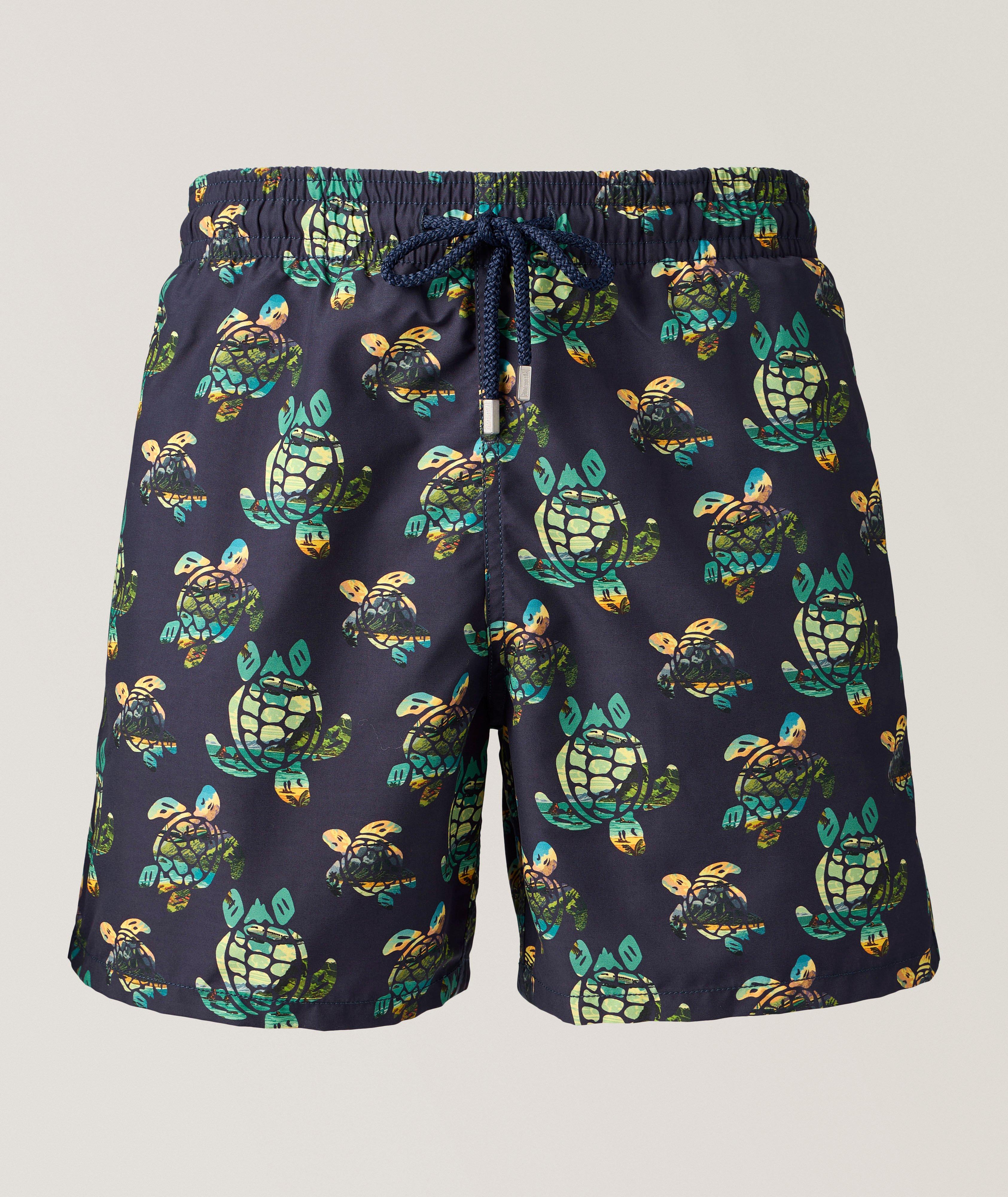 Vilebrequin Landscape Turtles Fast-Dry Swim Shorts