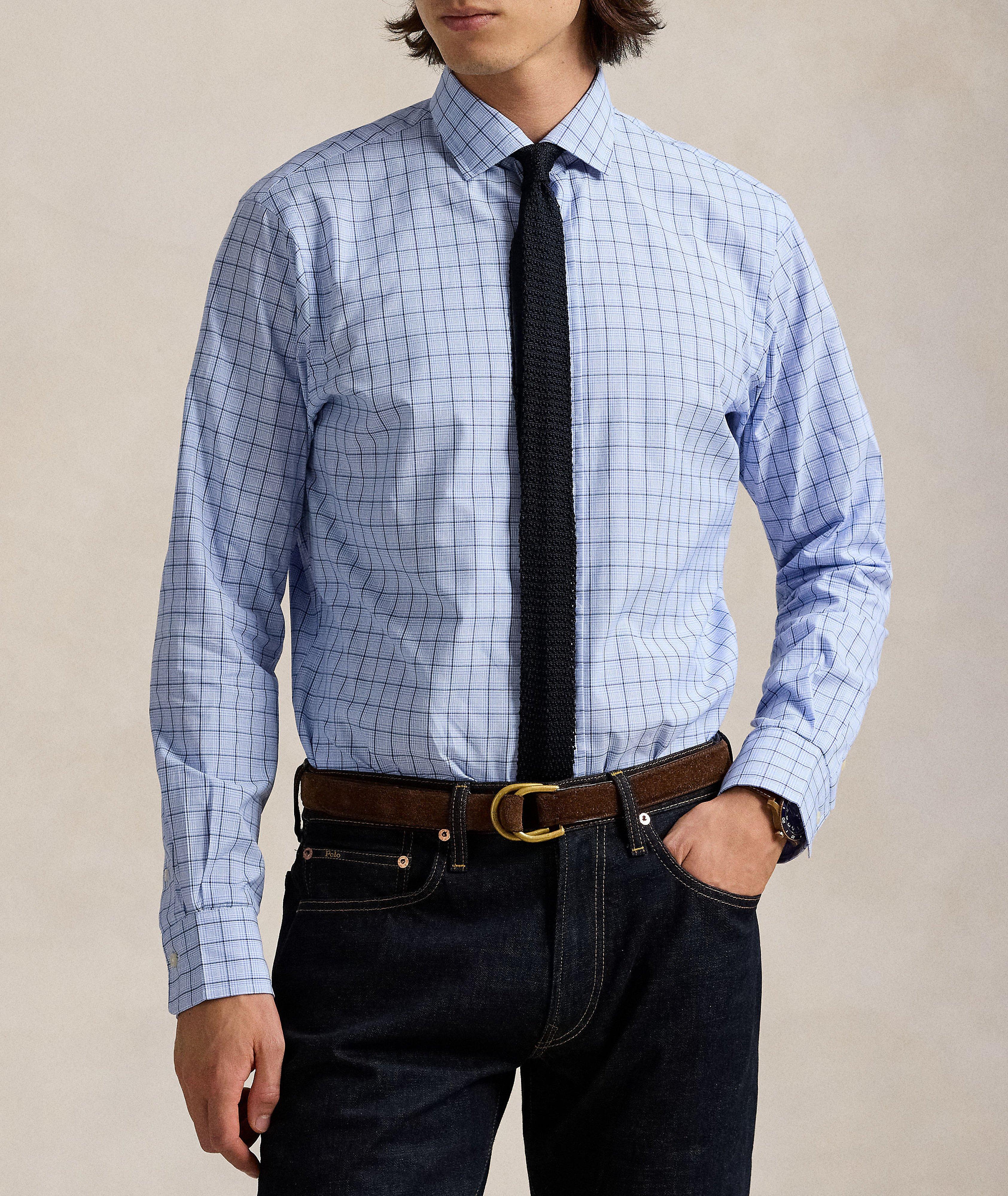 Grid Cotton Poplin Shirt image 1