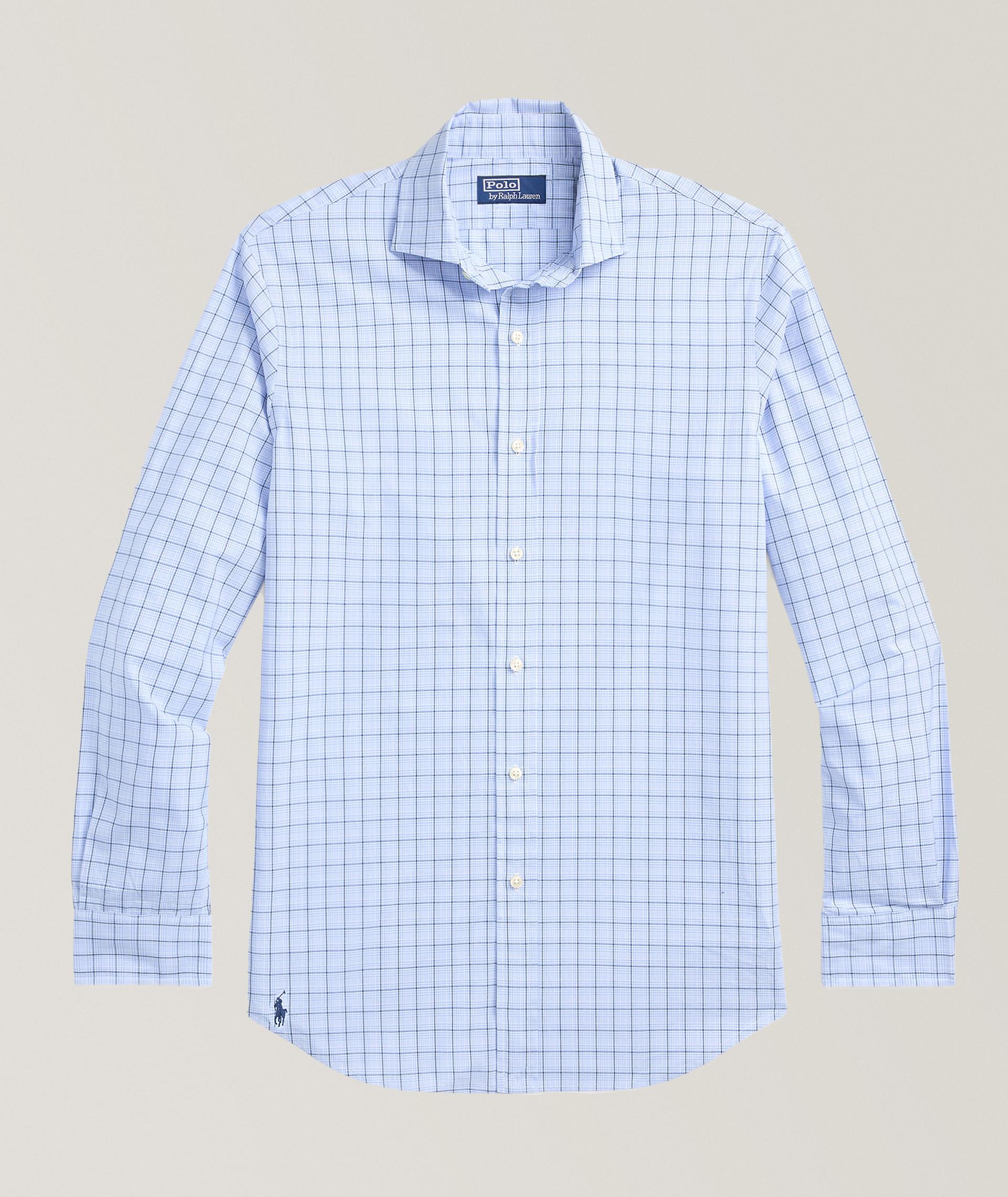 Chemise en popeline de coton à motif quadrillé image 0