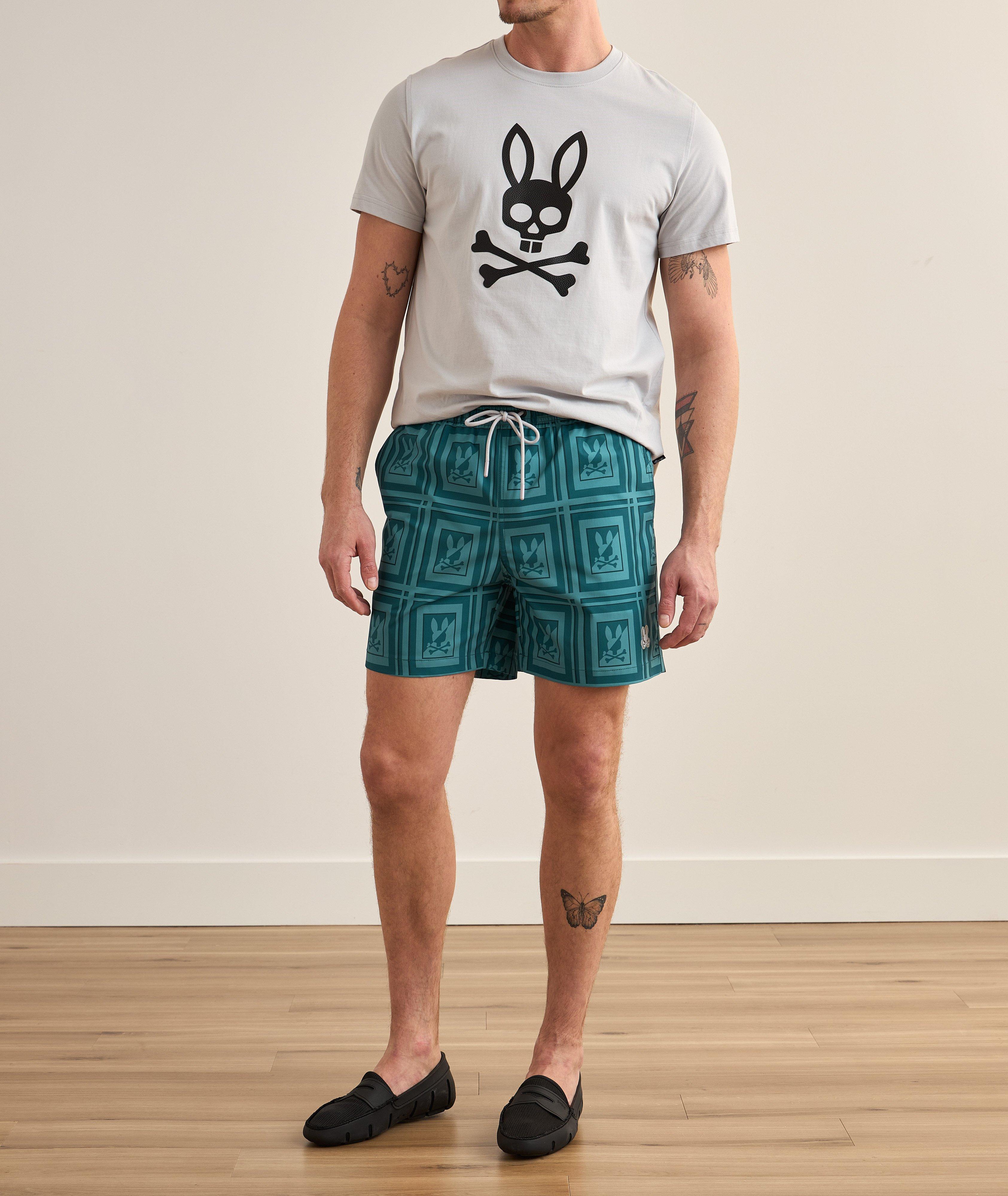 Short de bain à motif de logos image 3