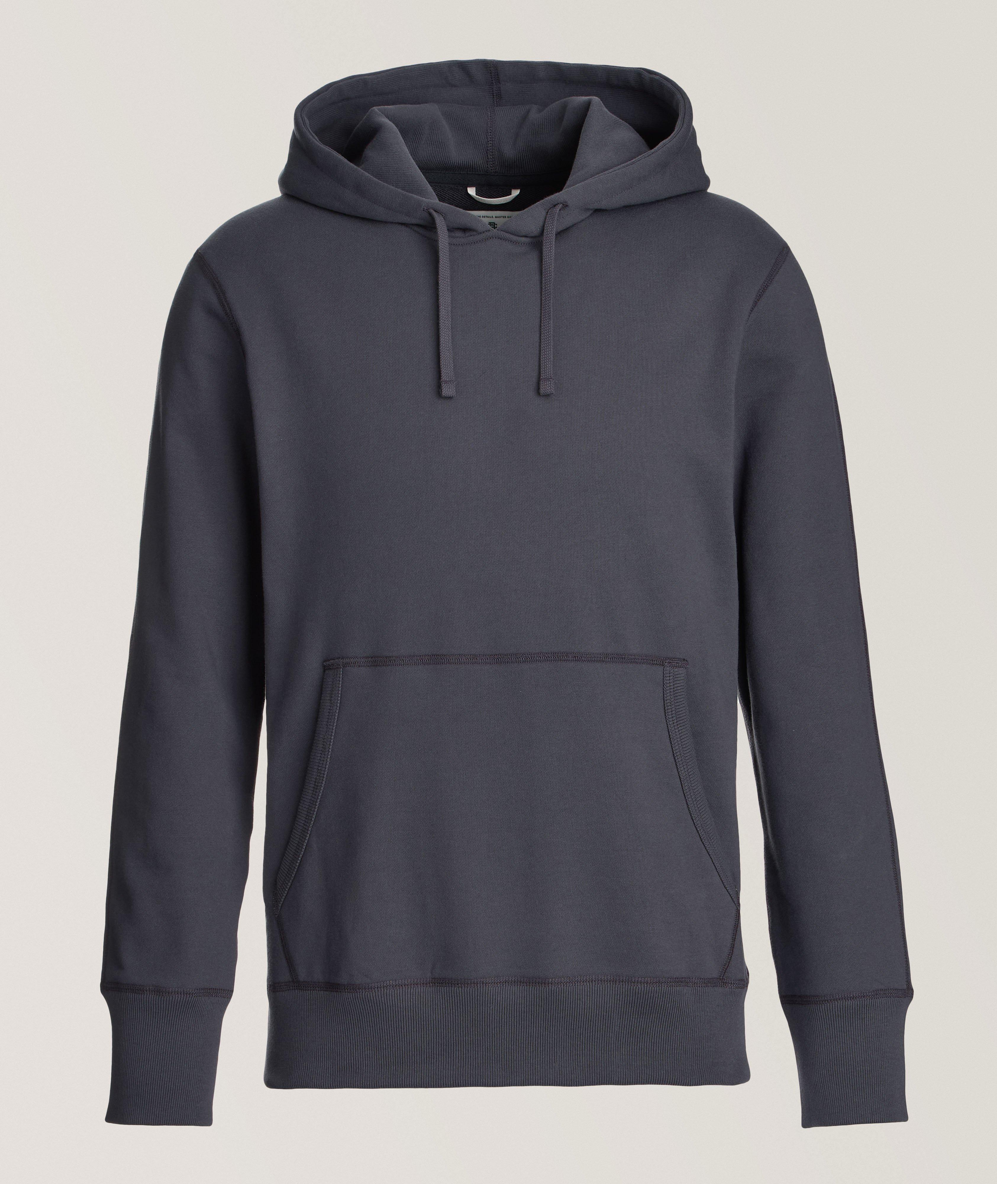 Slim-Fit Terry Cotton Hooded Sweater image 0