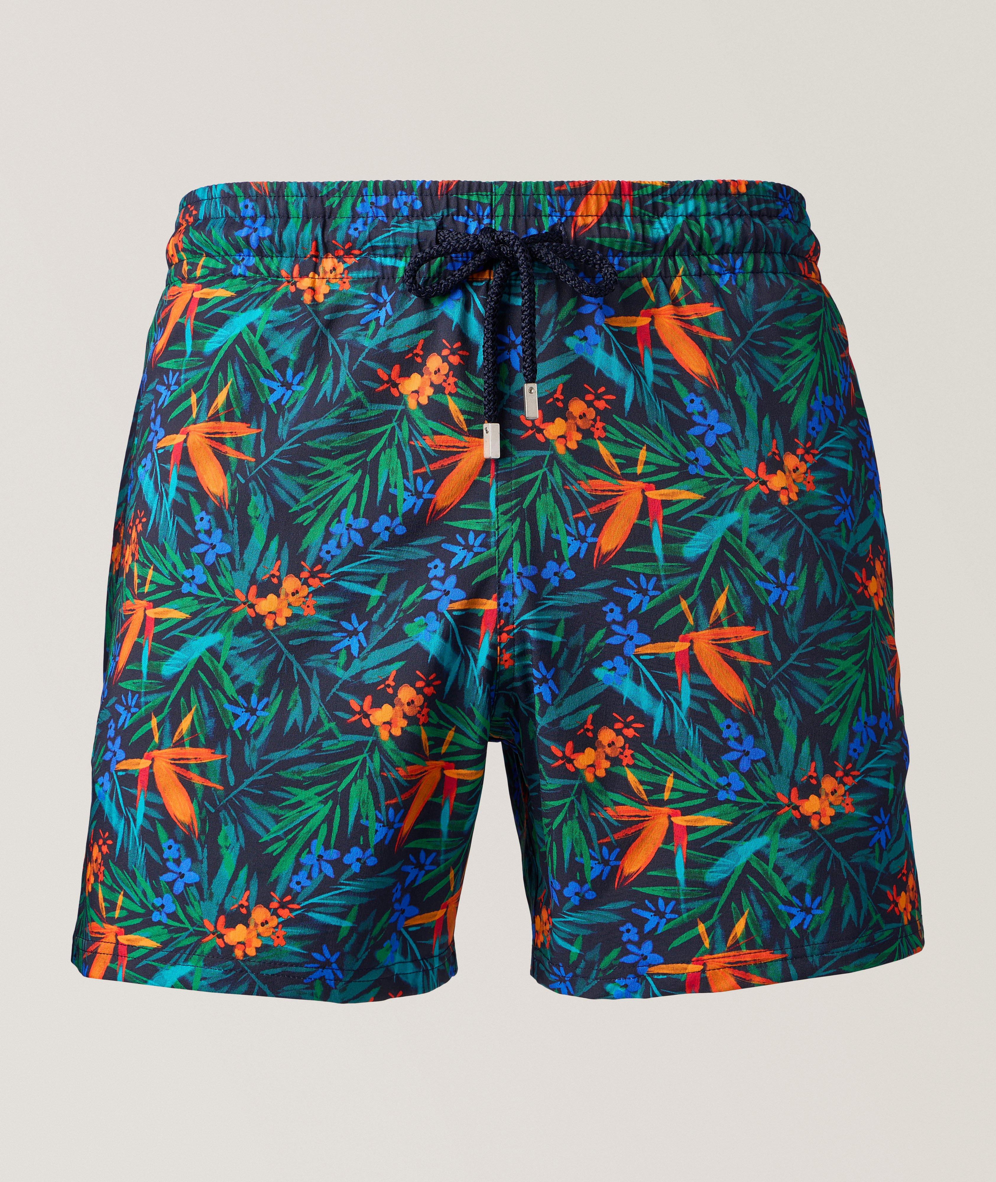 Tropical Flower Stretch Swim Shorts image 0