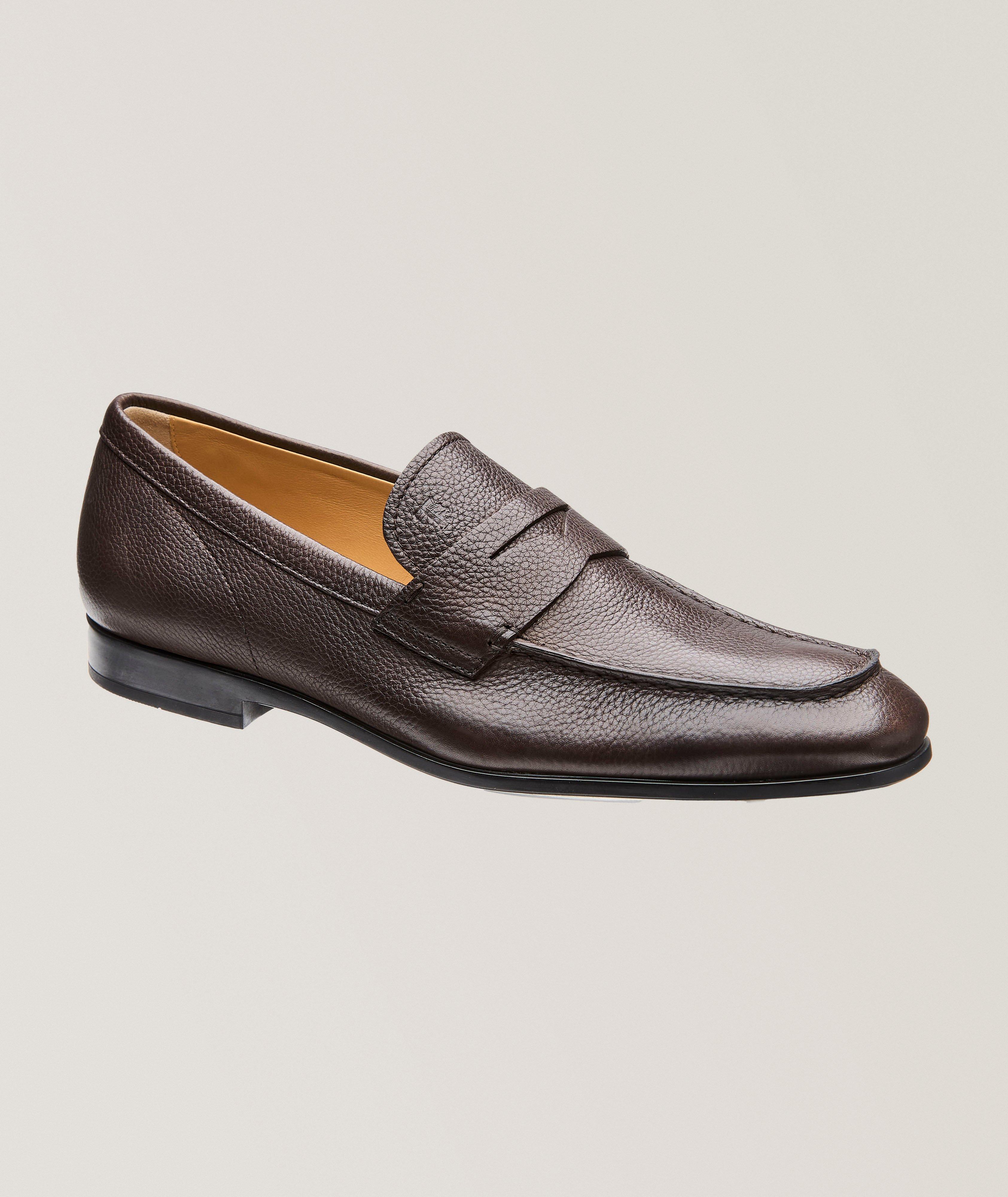 Tod's Grain Leather Penny Loafers 