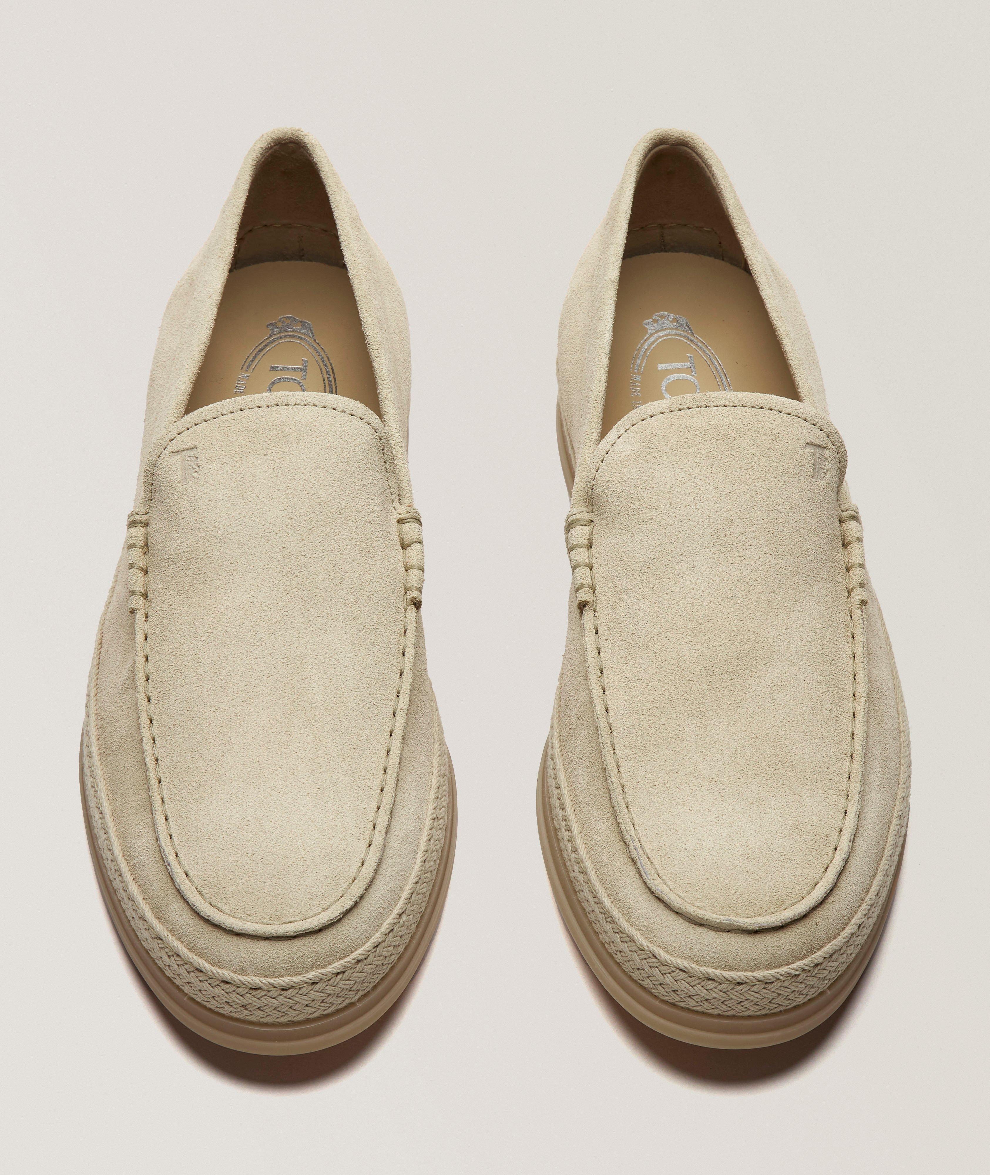 Suede Tonal Espadrilles Loafers  image 1