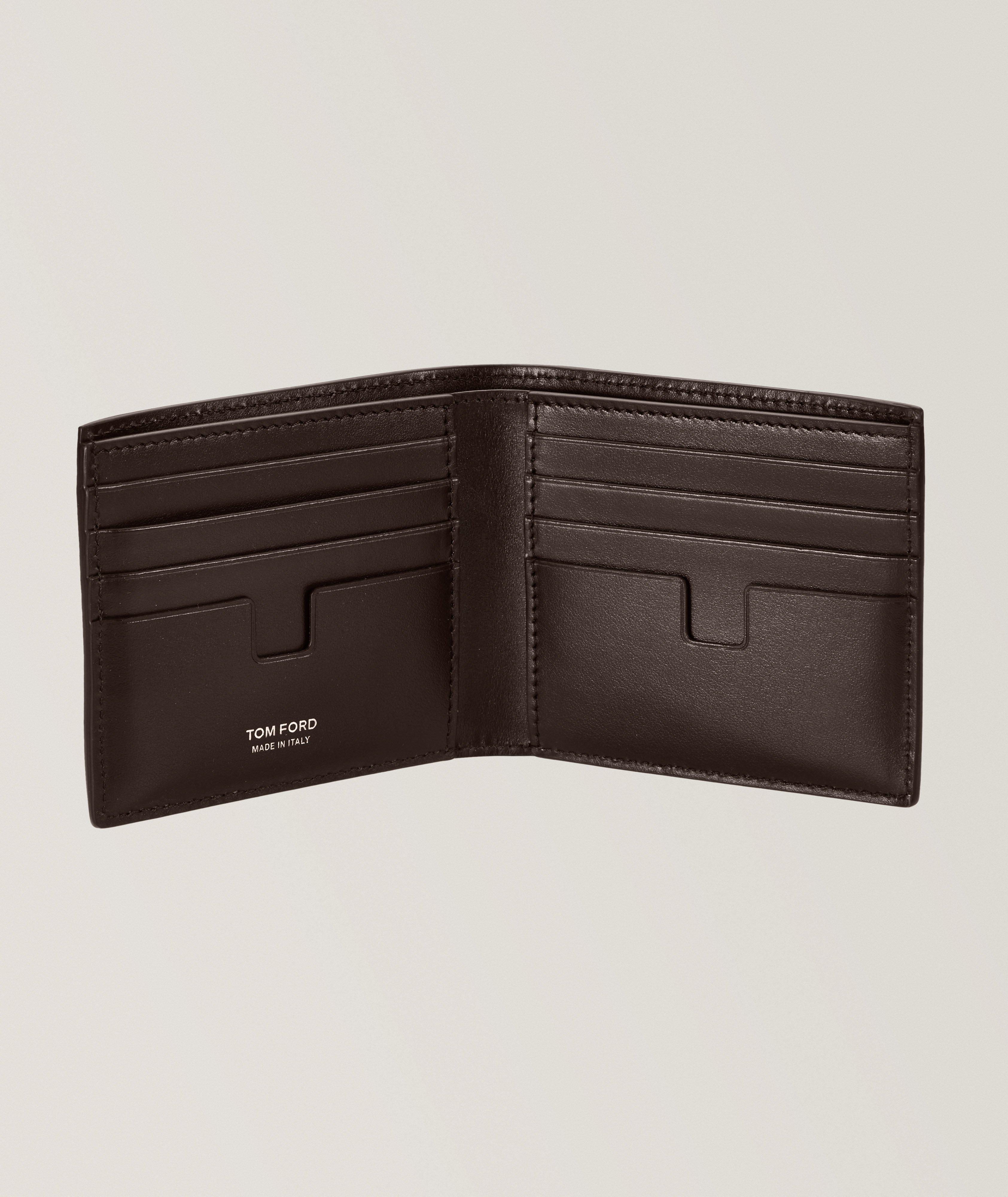 Nubuck Leather T-Line Bifold Wallet  image 1