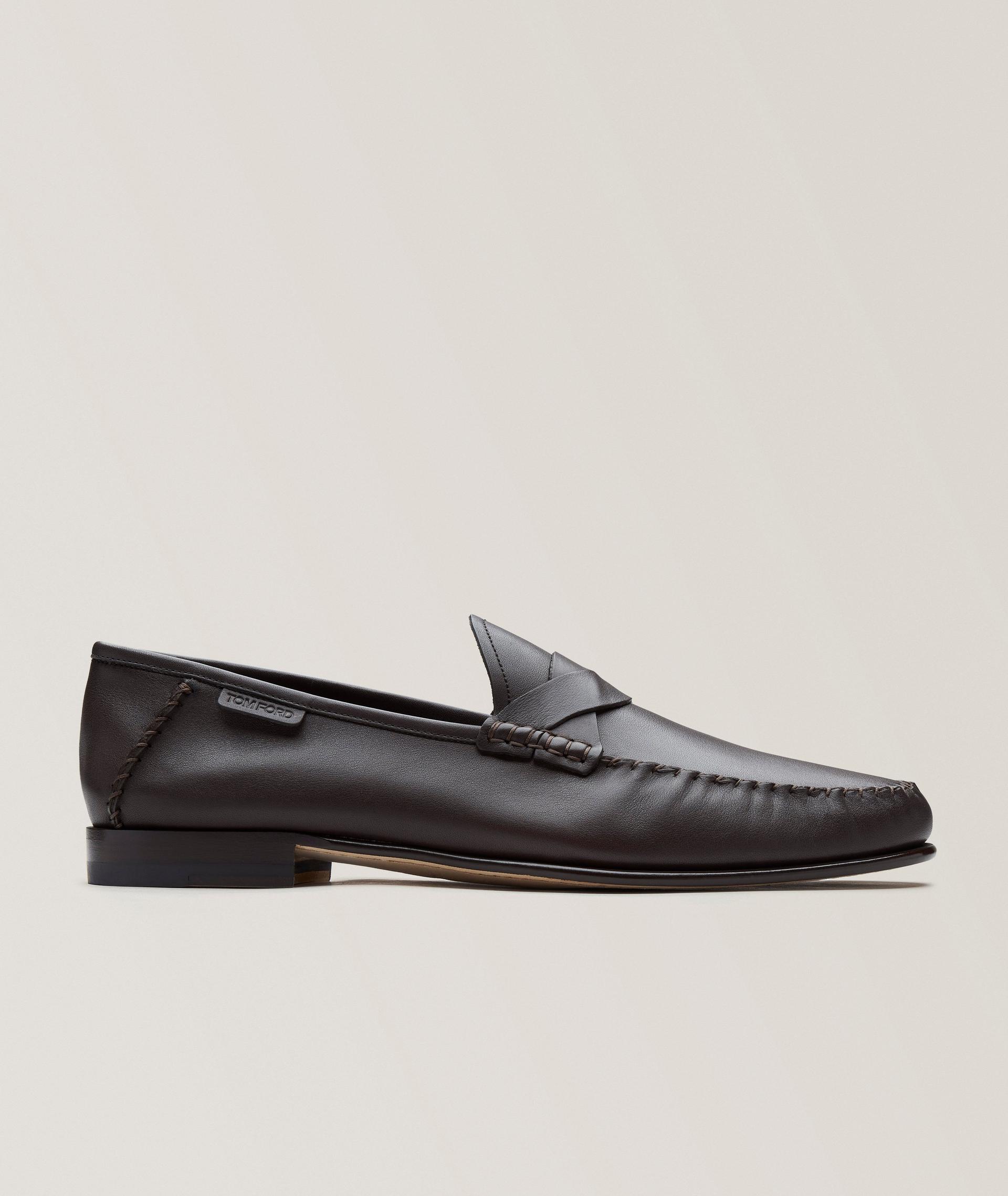 Ripley Unstructured Leather Twisted Band Loafers image 0