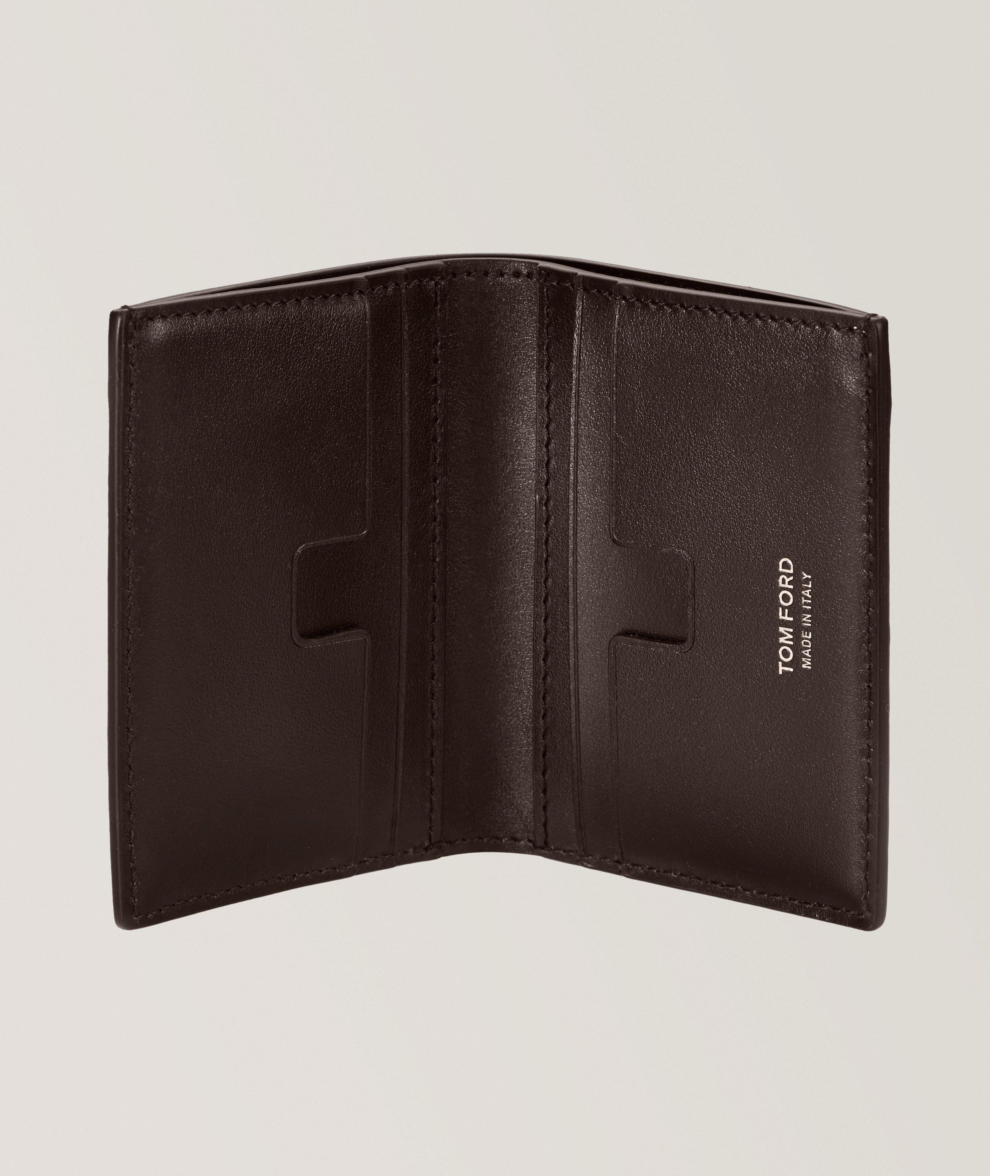 Suede T Line Folding Cardholder image 1