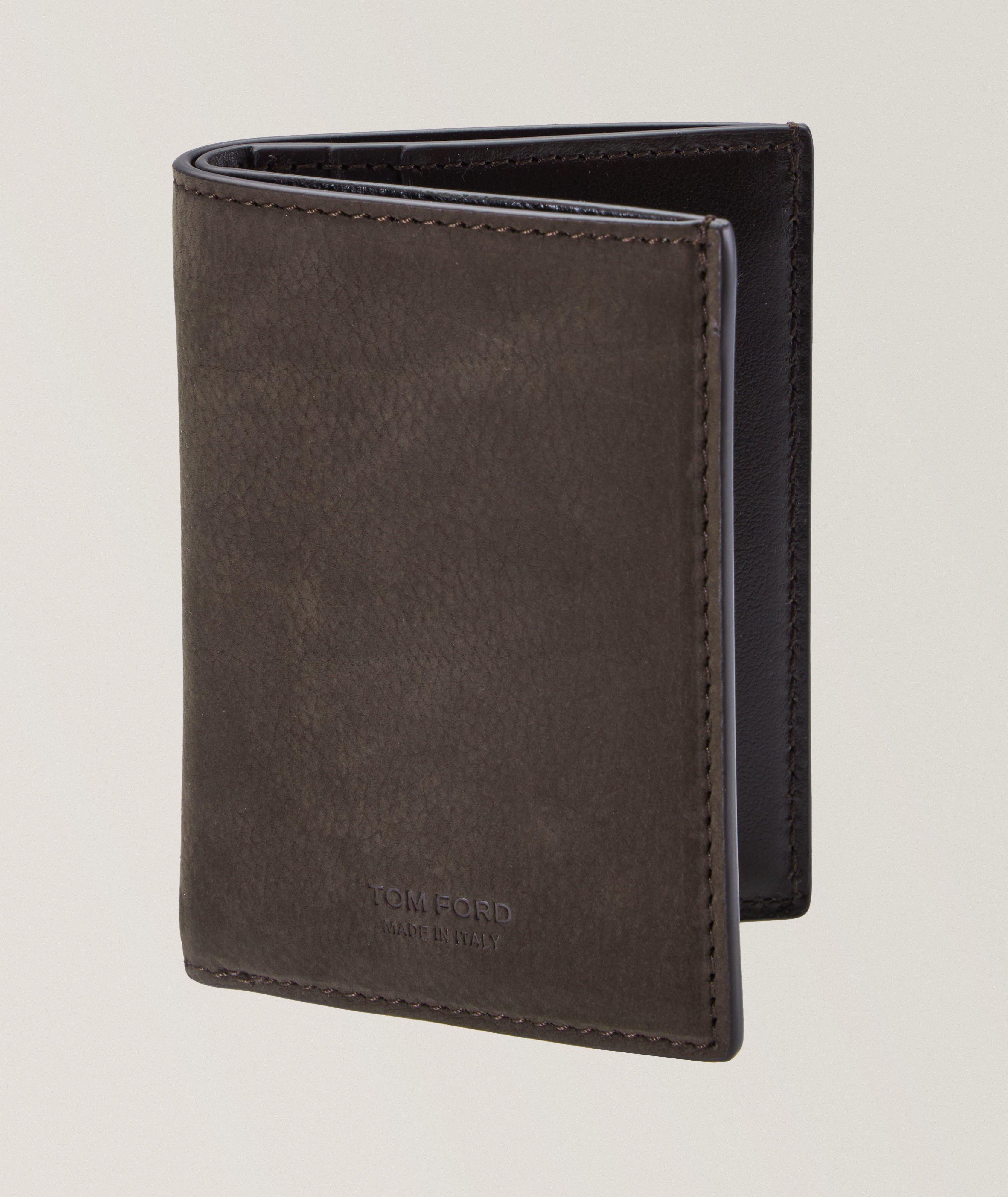 Suede T Line Folding Cardholder image 0